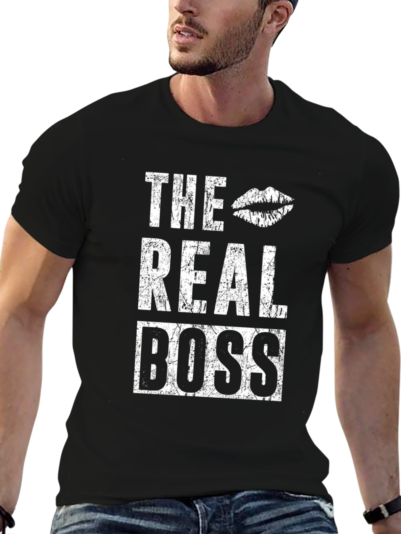The Real Boss Graphic T-Shirt - Black