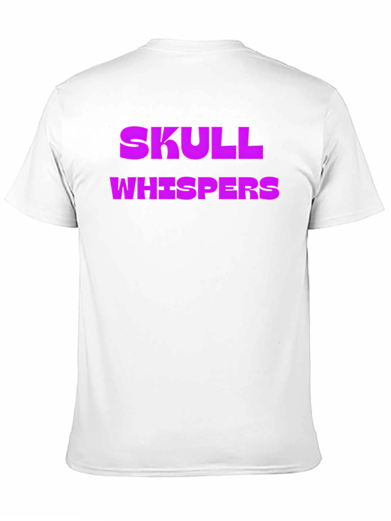 Skull Whispers Graphic Tee - Black Cotton