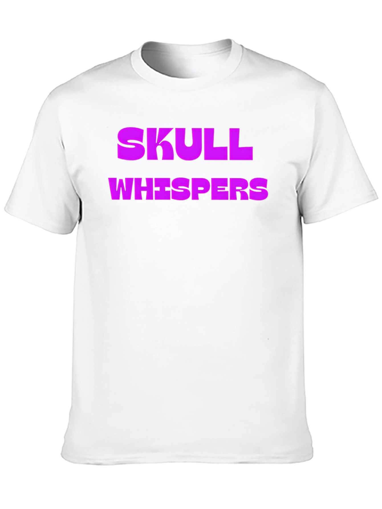 Skull Whispers Graphic Tee - Black Cotton