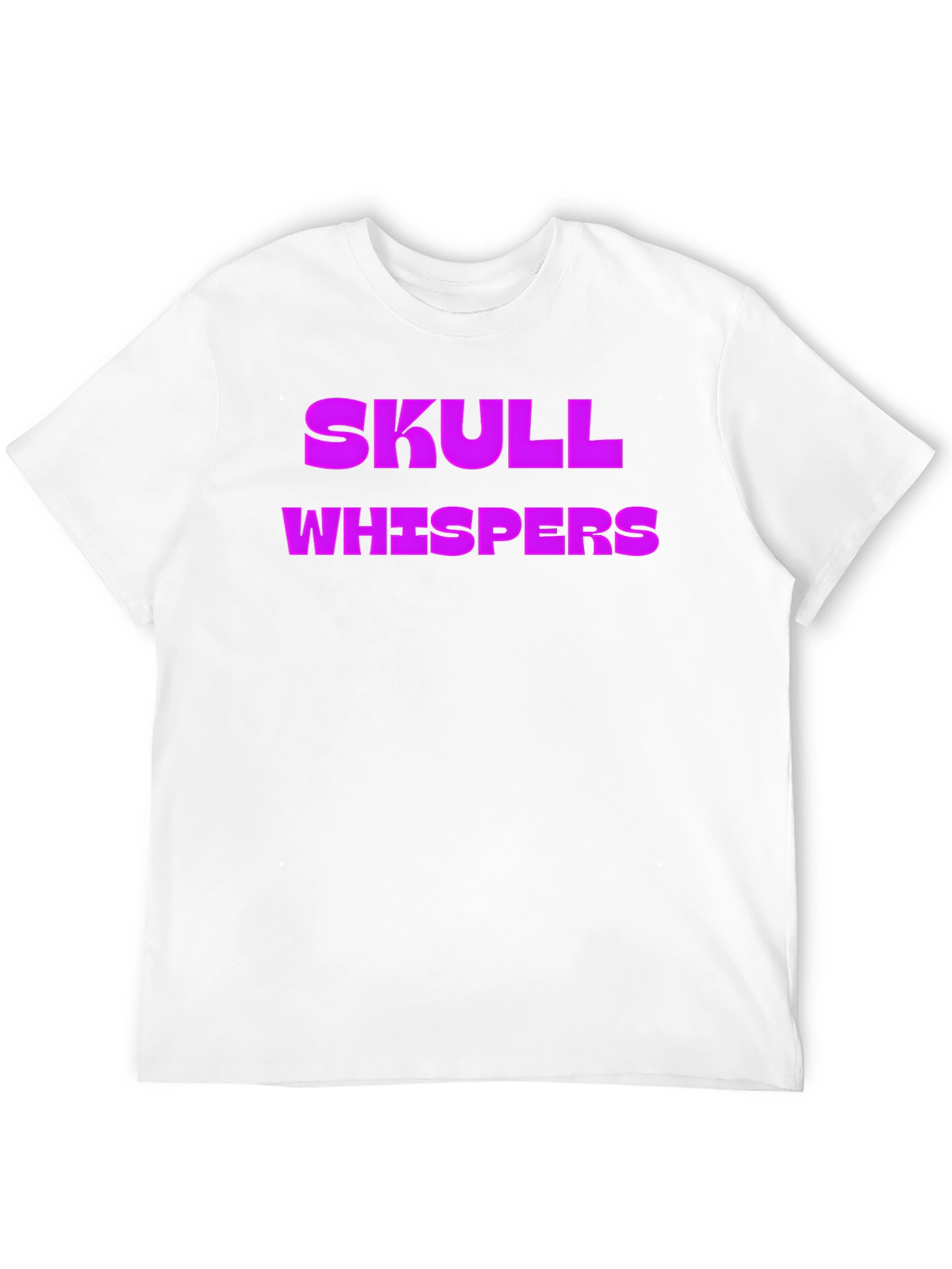 Skull Whispers Graphic Tee - Black Cotton