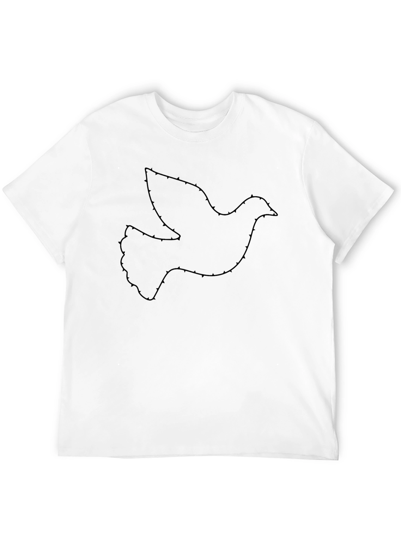Dove Outline Black T-Shirt
