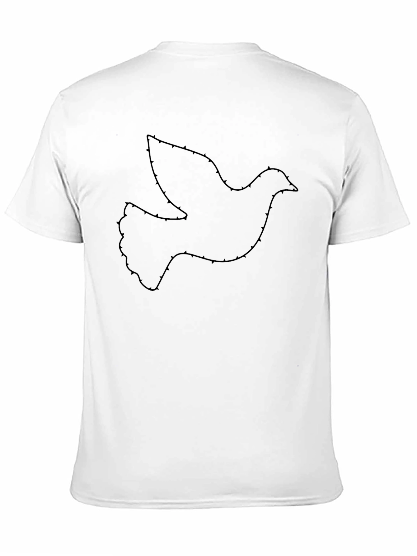Dove Outline Black T-Shirt
