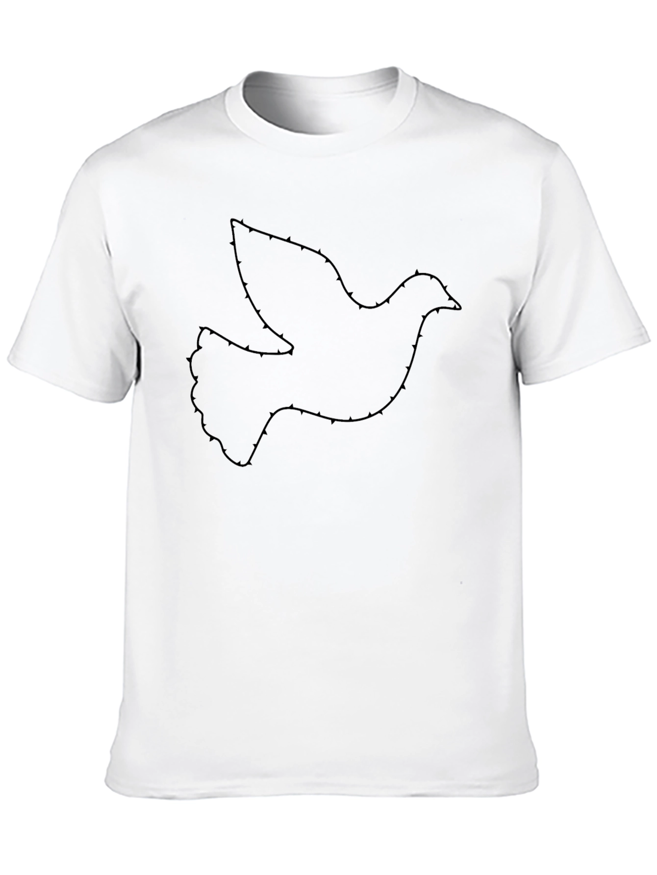 Dove Outline Black T-Shirt