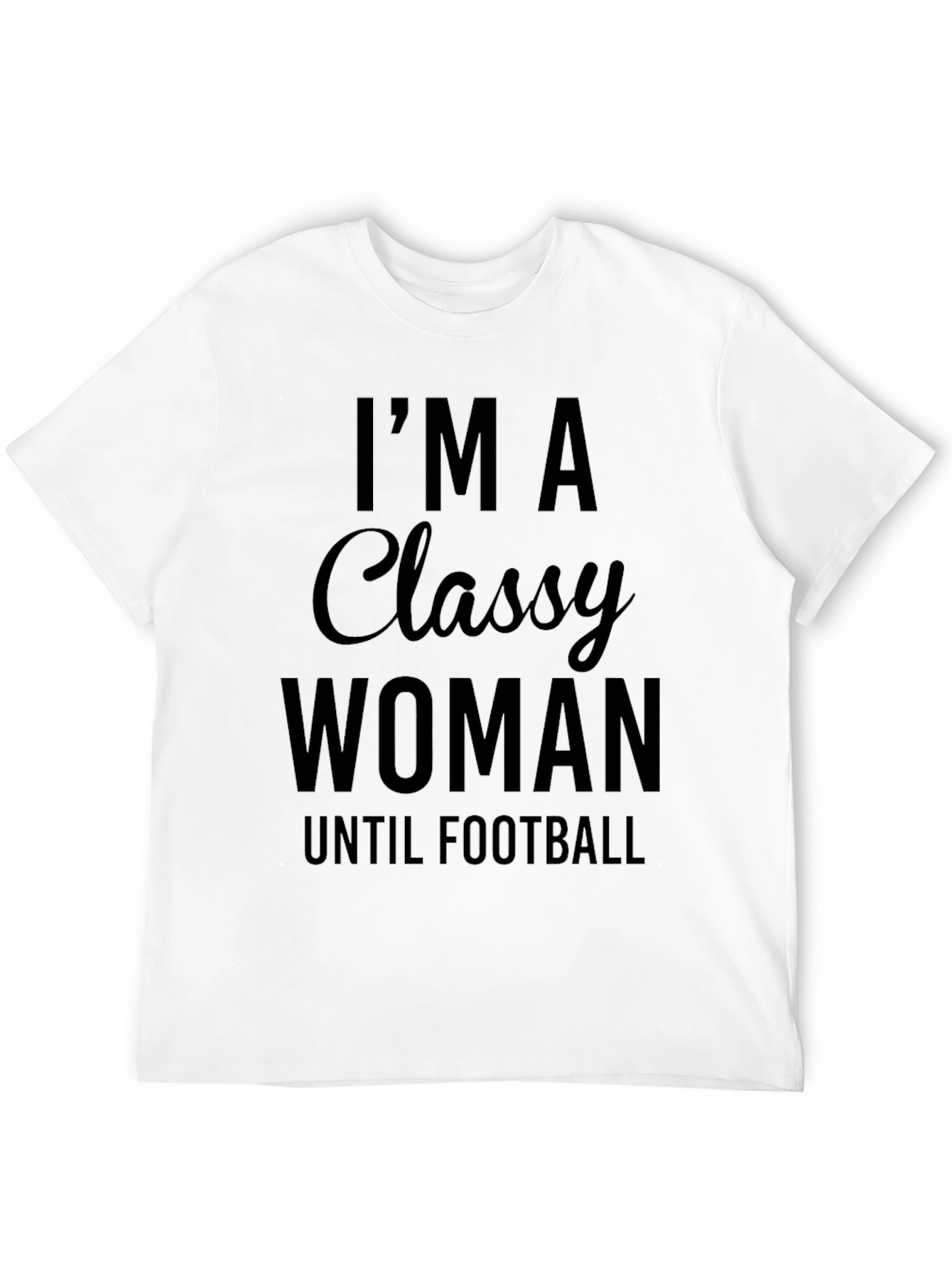 Classy Woman Football T-Shirt