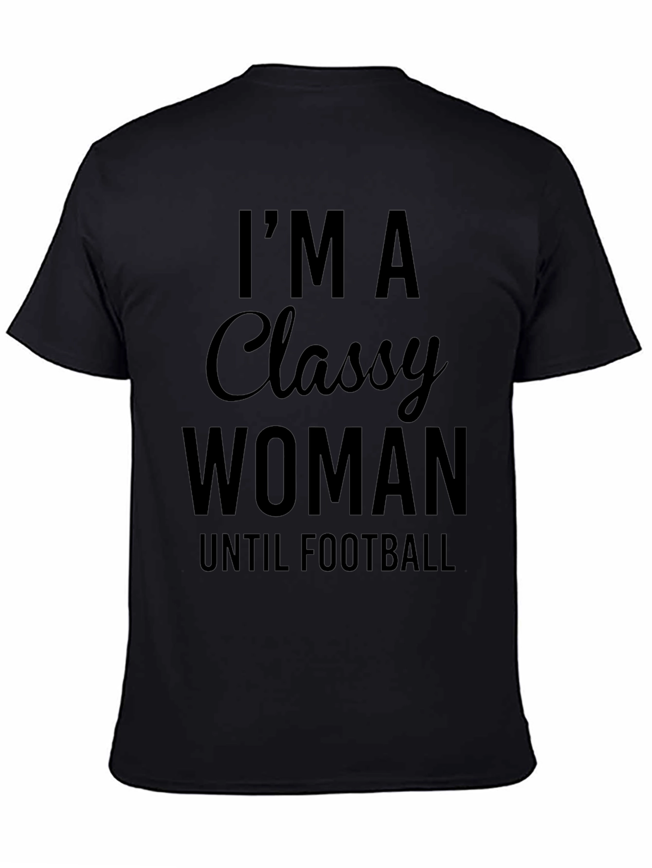 Classy Woman Football T-Shirt