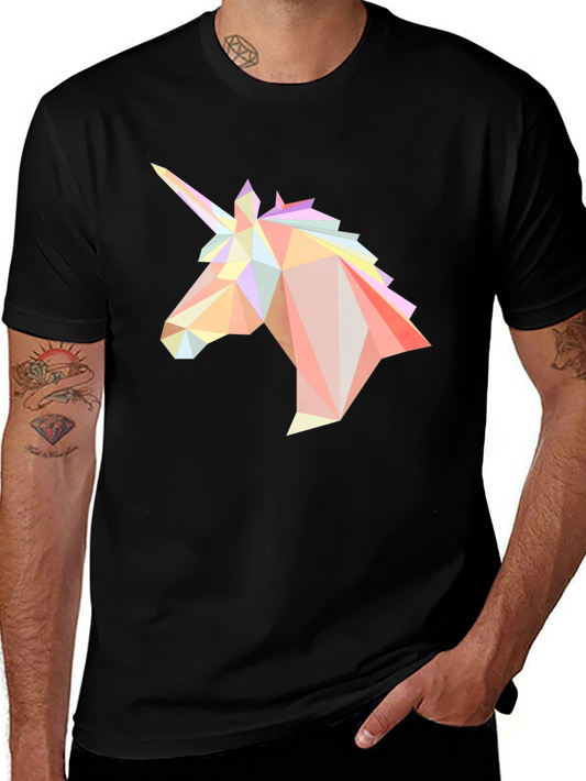 Geometric Unicorn Graphic Tee