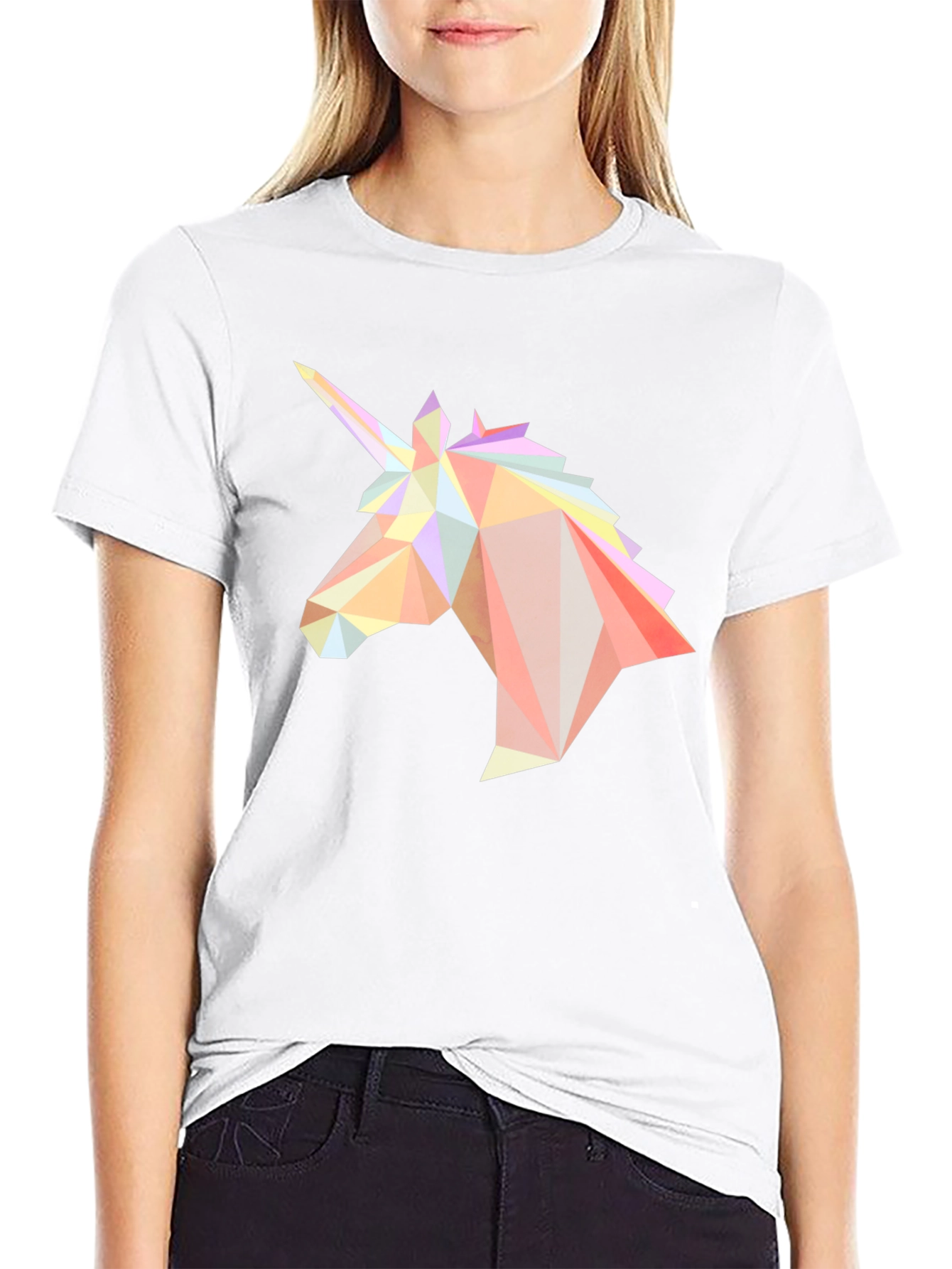 Geometric Unicorn Graphic Tee