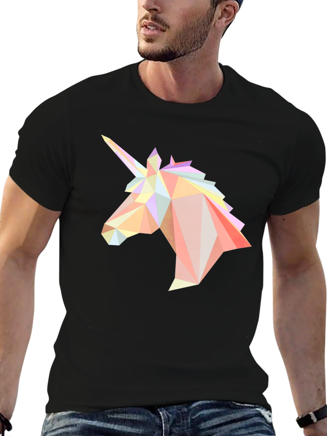 Geometric Unicorn Graphic Tee