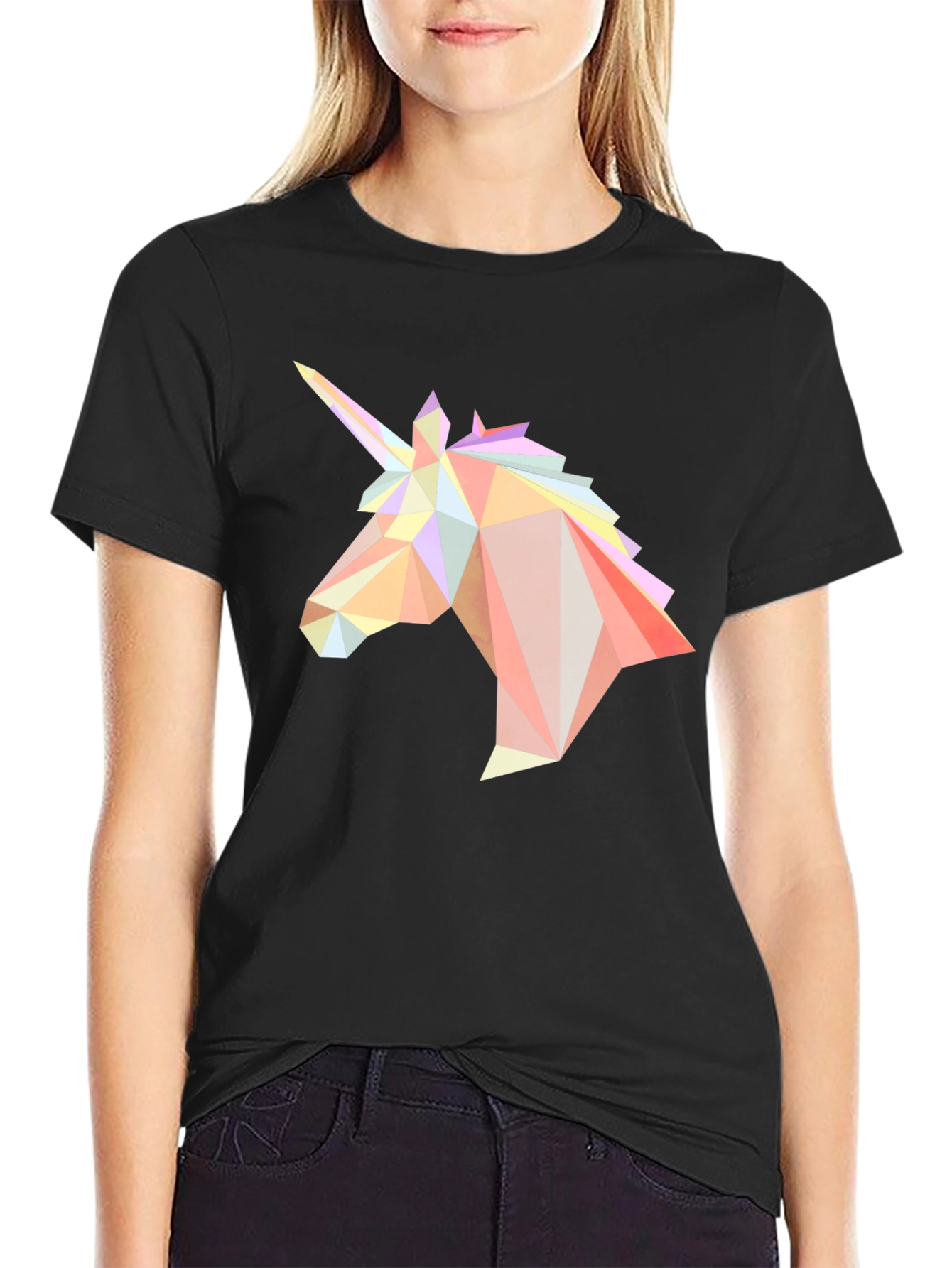 Geometric Unicorn Graphic Tee