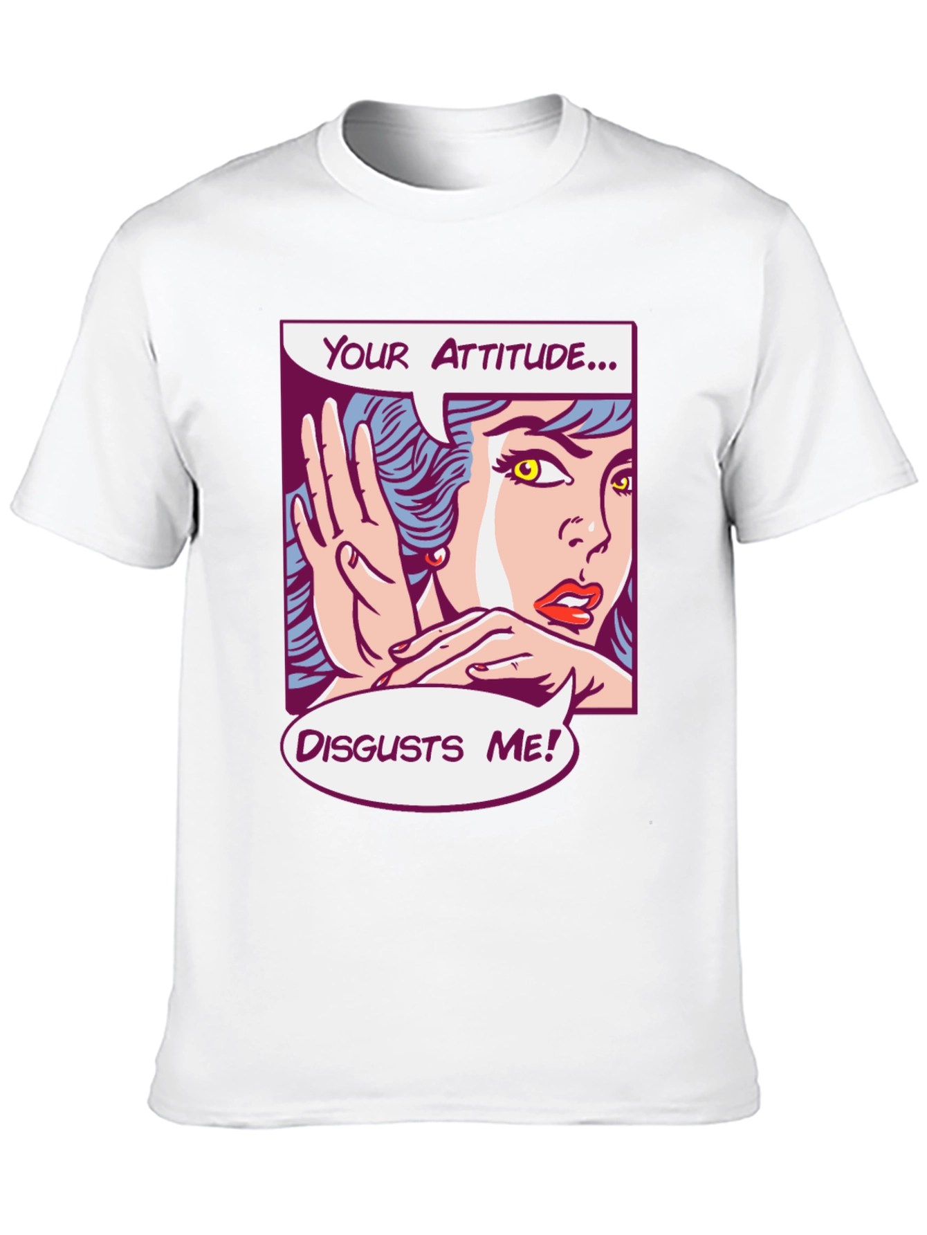 Attitude Disgusts Me Pop Art Graphic Tee