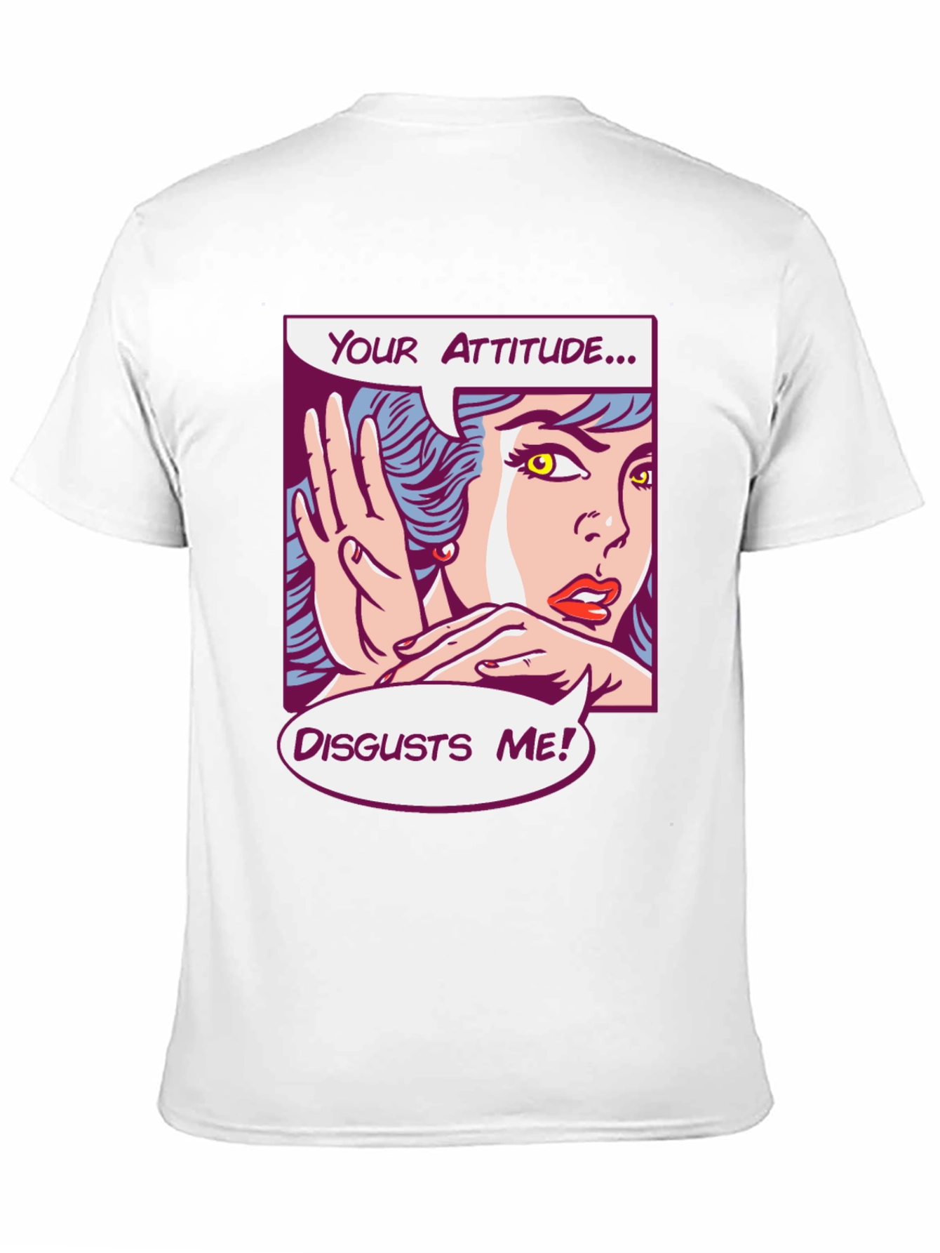 Attitude Disgusts Me Pop Art Graphic Tee