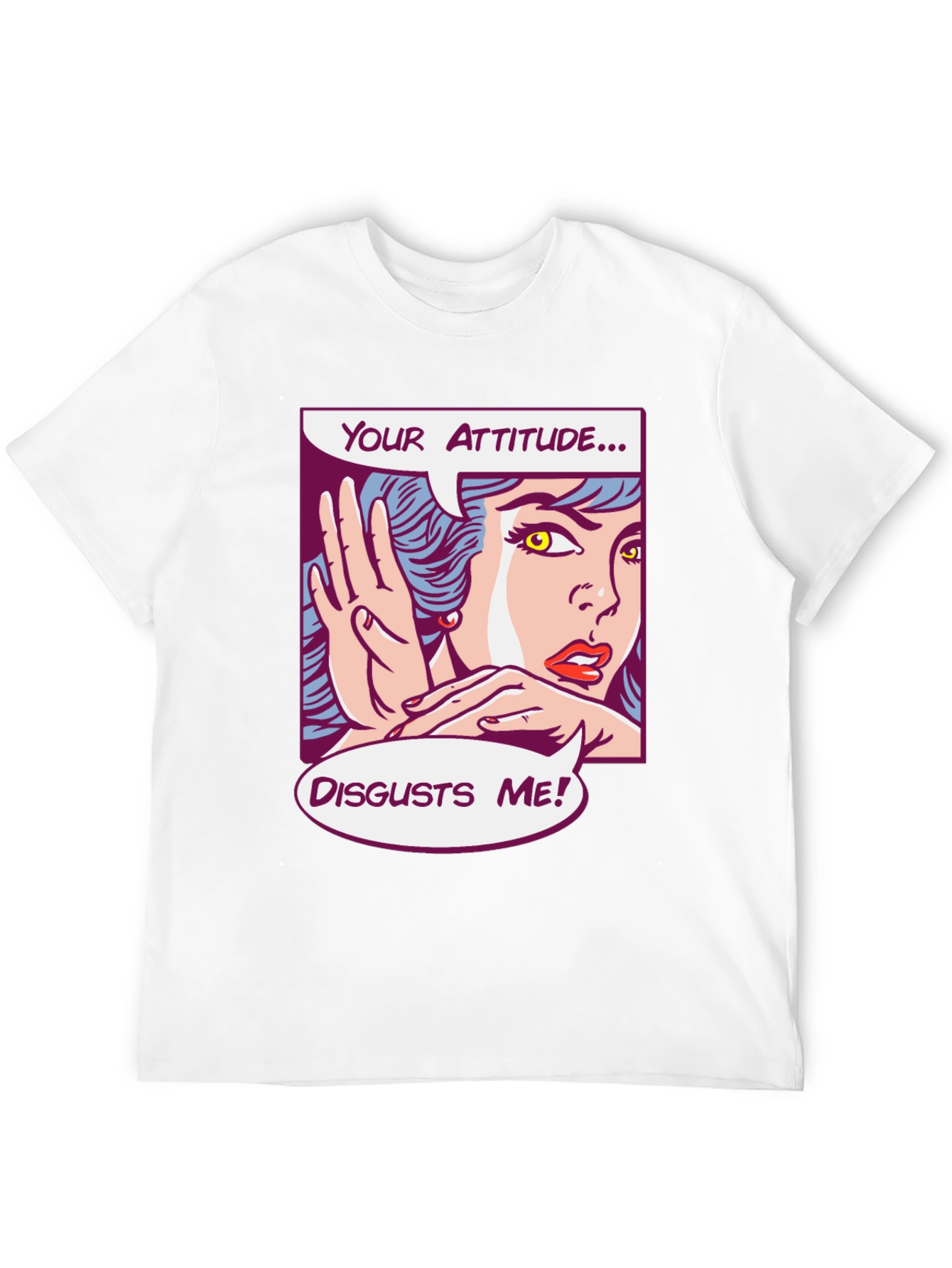 Attitude Disgusts Me Pop Art Graphic Tee