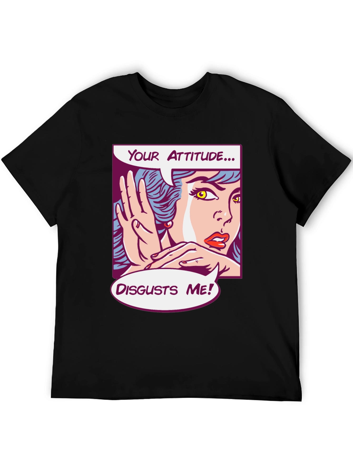 Attitude Disgusts Me Pop Art Graphic Tee