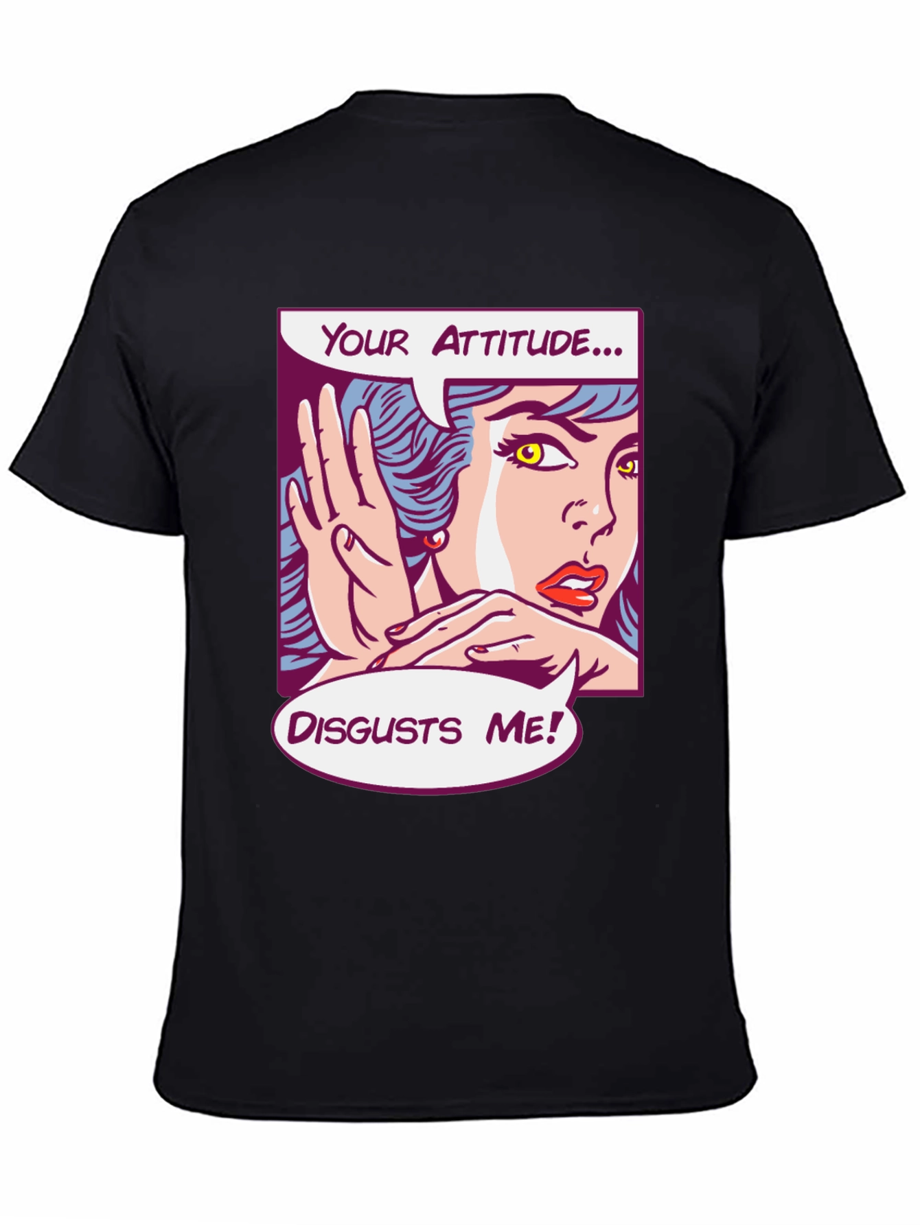 Attitude Disgusts Me Pop Art Graphic Tee