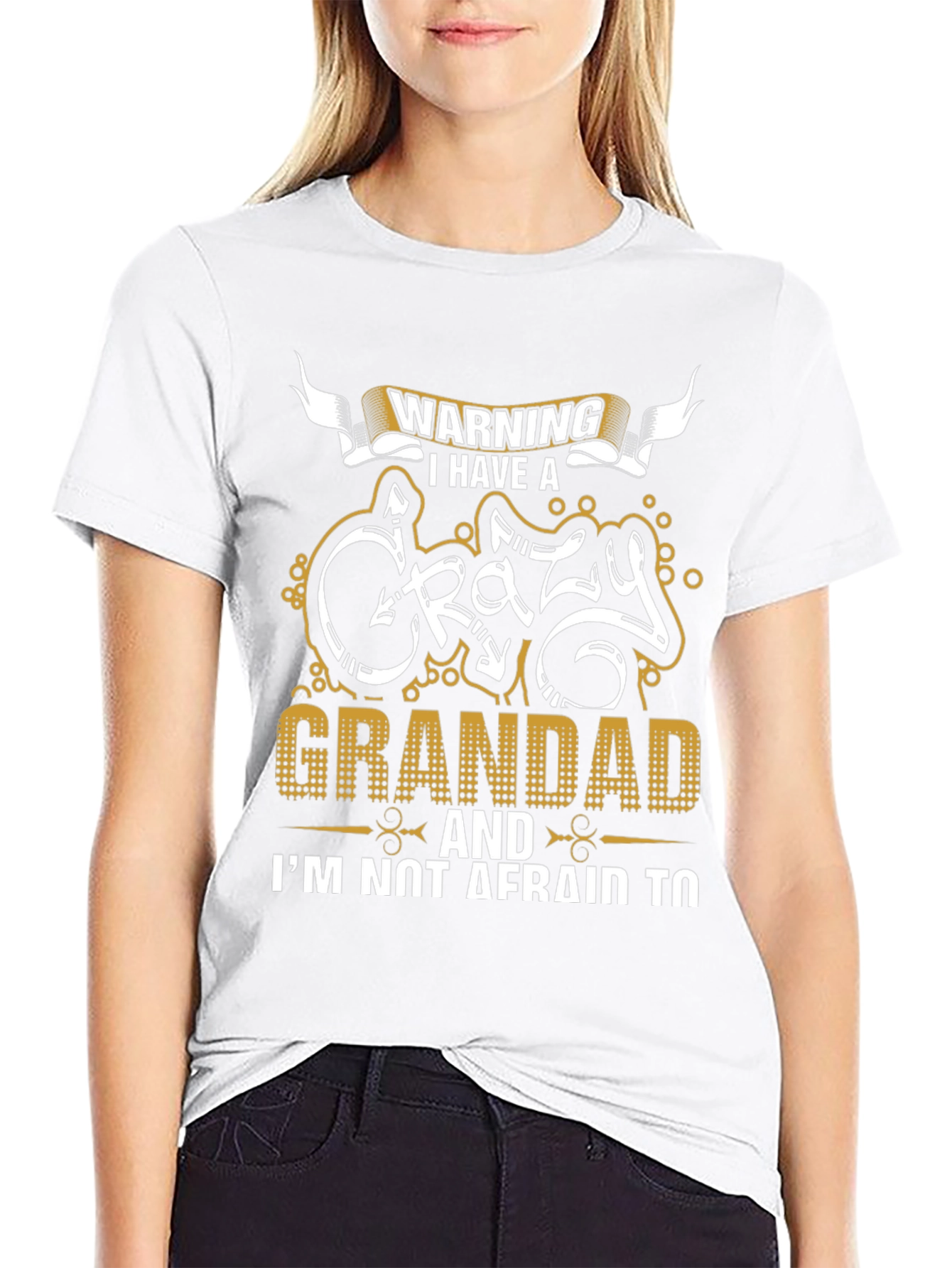 Warning: Crazy Grandad T-Shirt - Novelty Family Gift