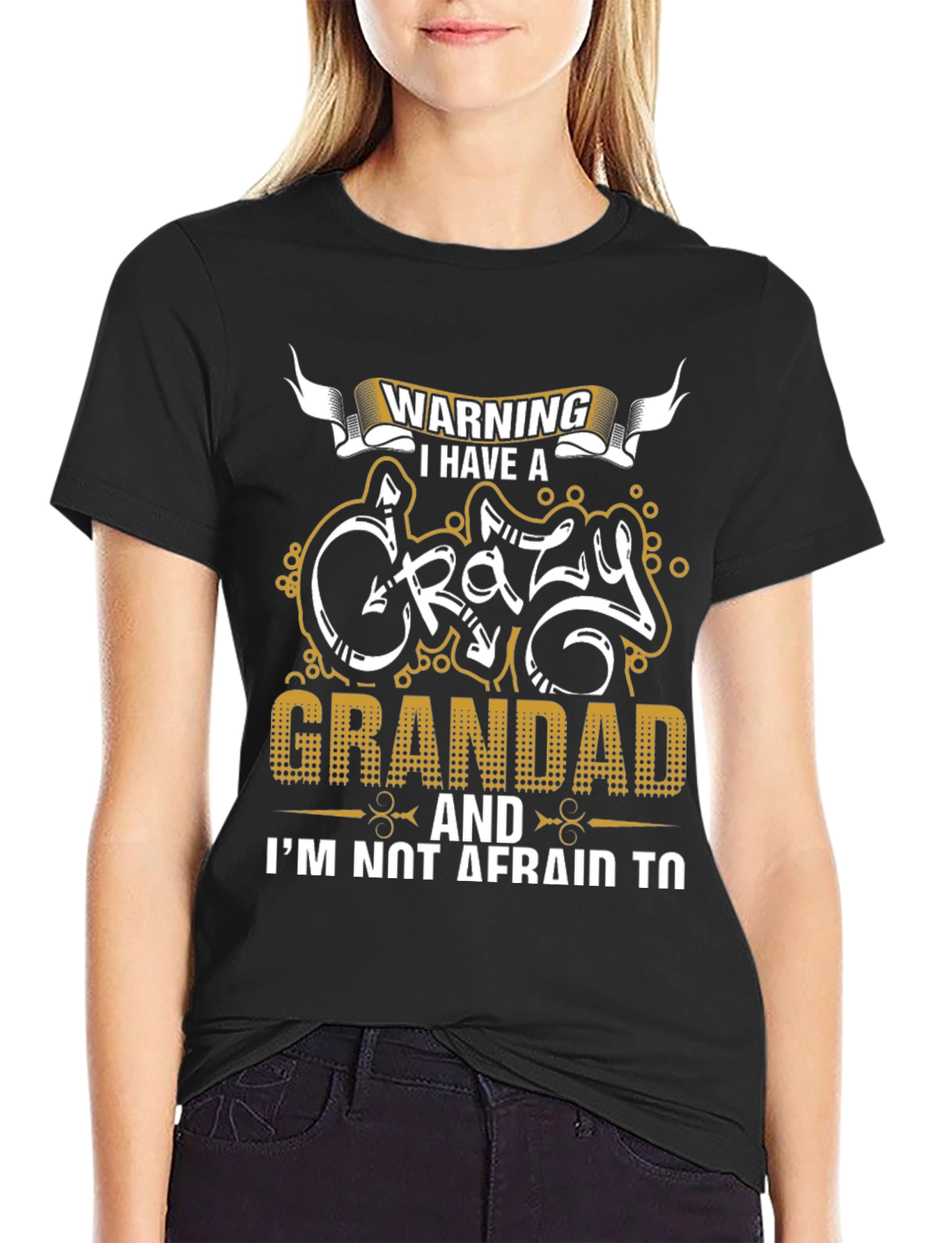 Warning: Crazy Grandad T-Shirt - Novelty Family Gift