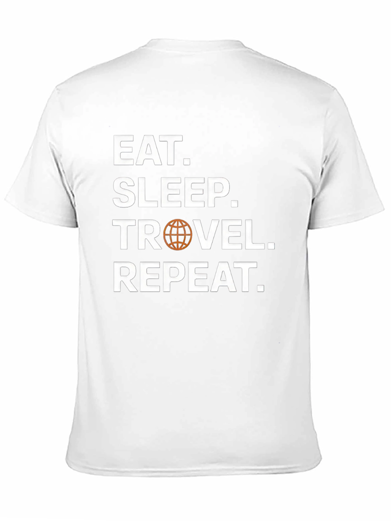 Eat Sleep Travel Repeat Black T-Shirt