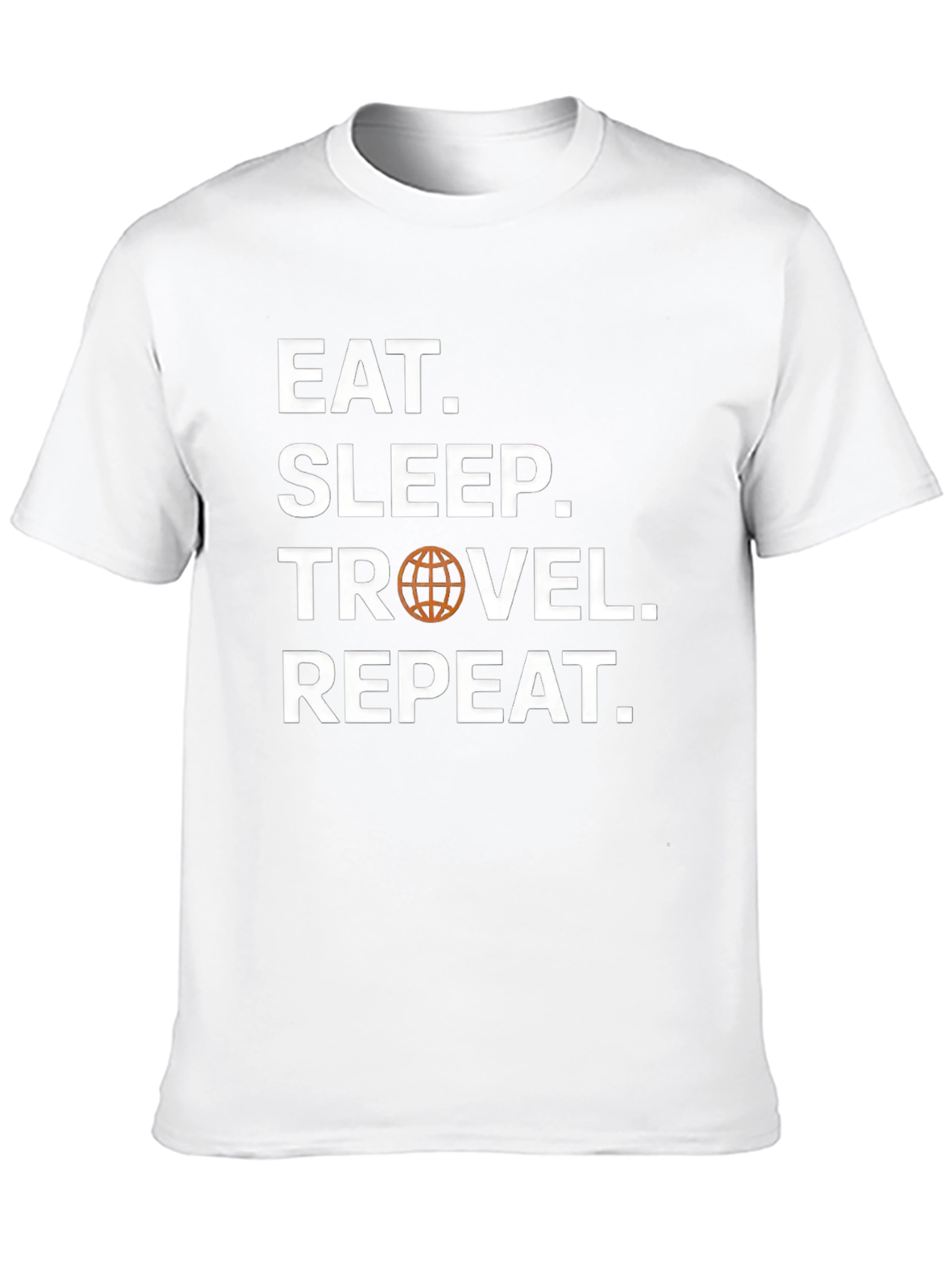 Eat Sleep Travel Repeat Black T-Shirt