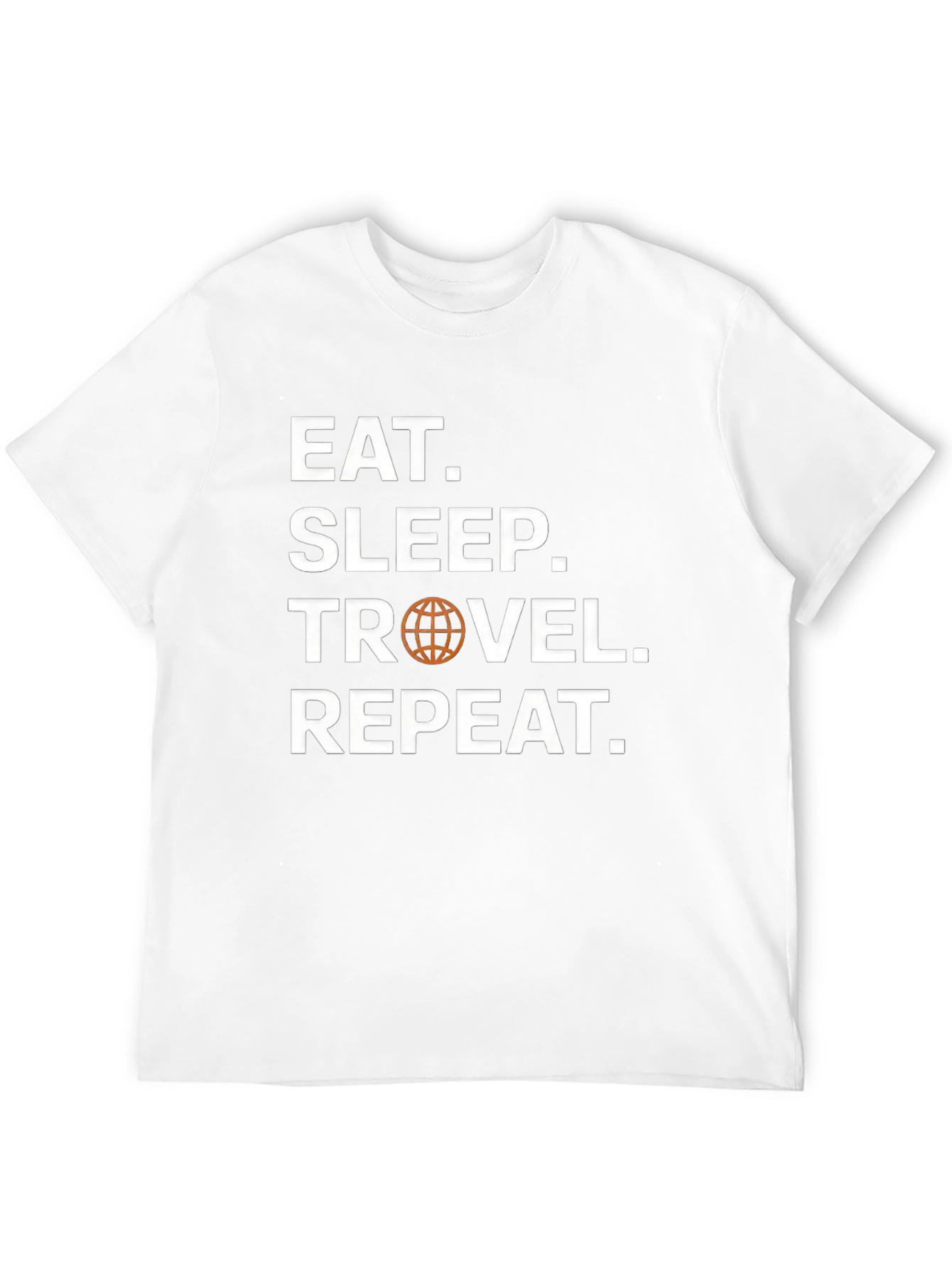Eat Sleep Travel Repeat Black T-Shirt