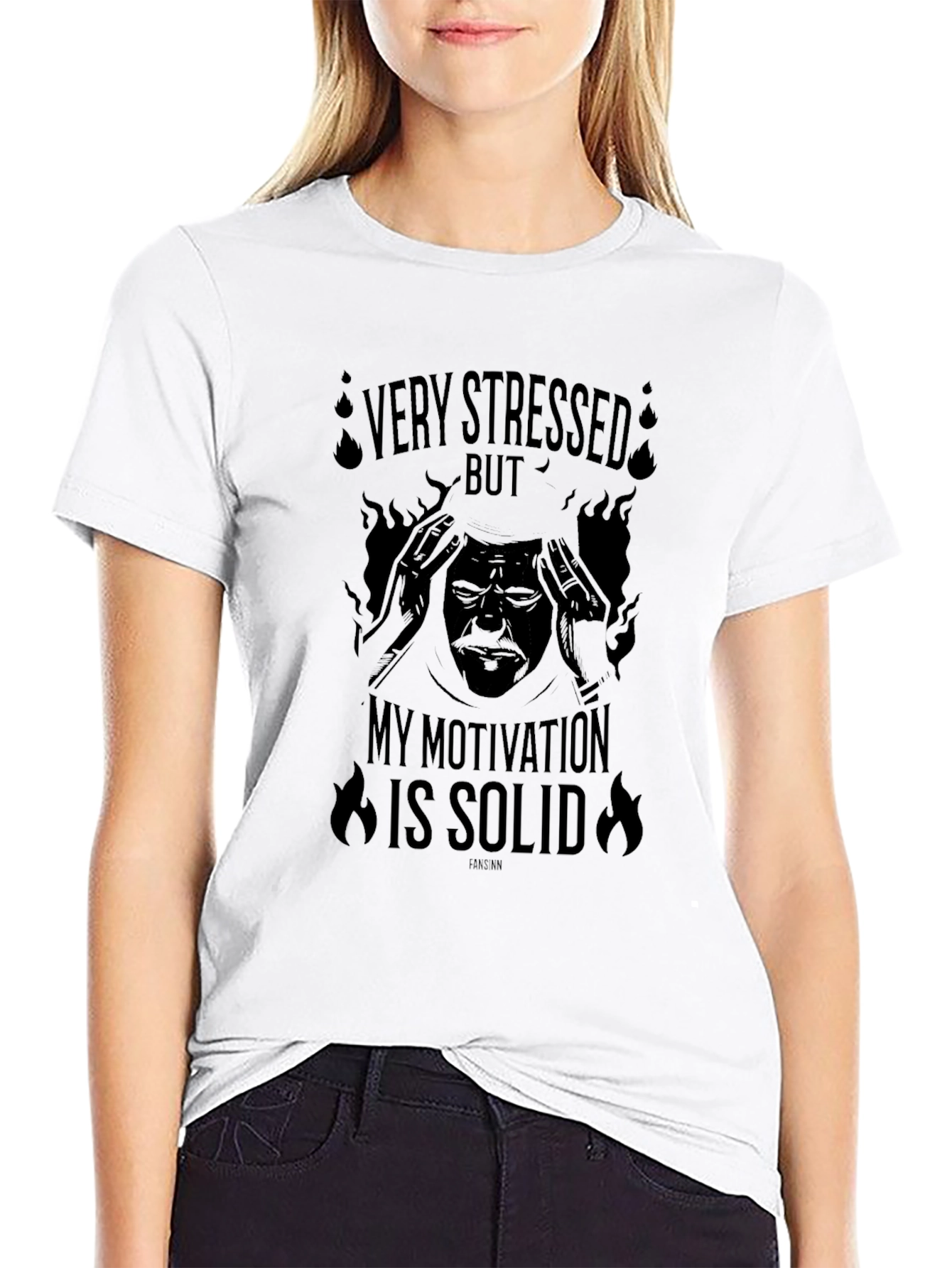Stressed But Solid Motivation Graphic T-Shirt