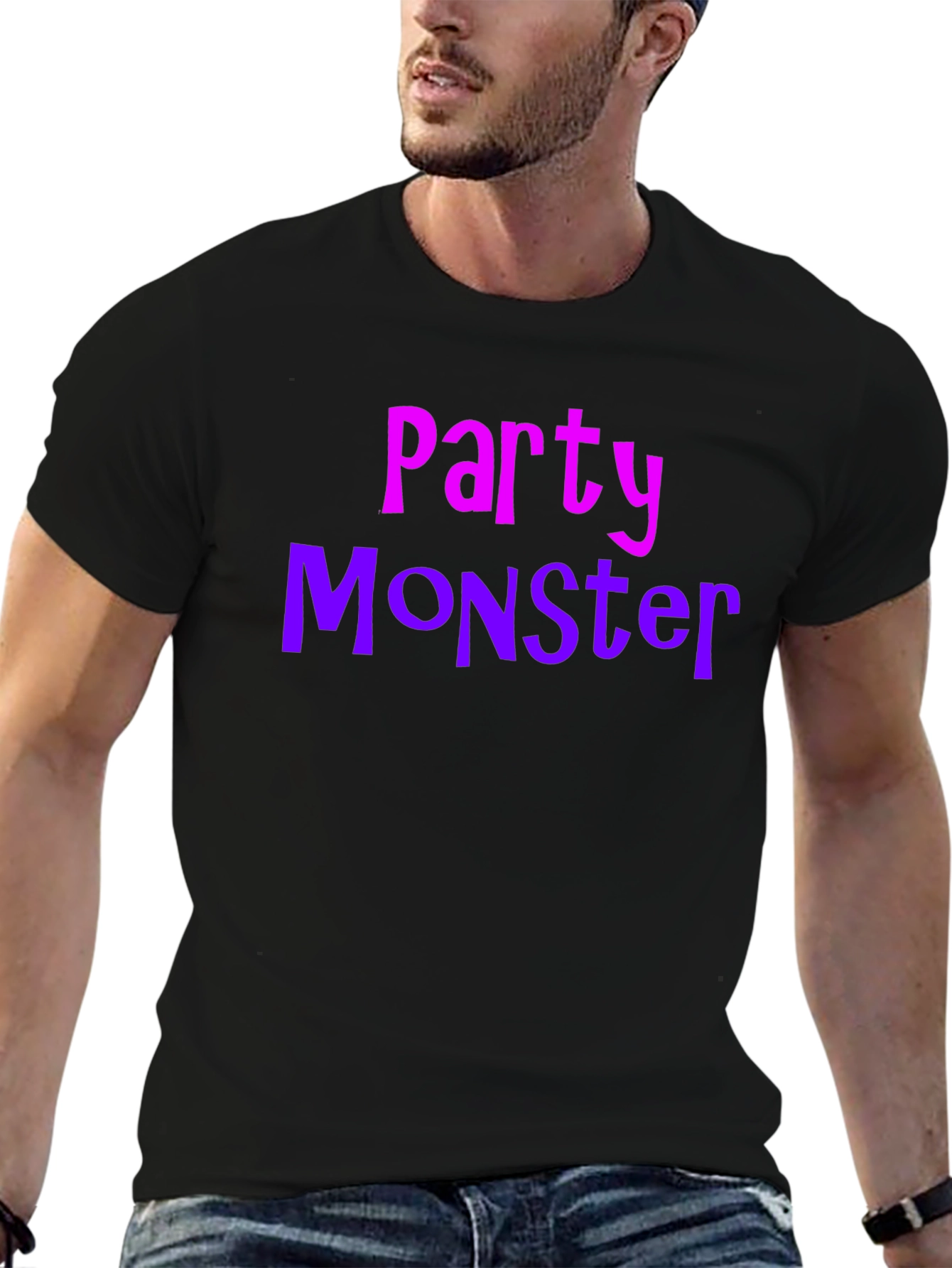 Party Monster Graphic T-Shirt - Black Cotton