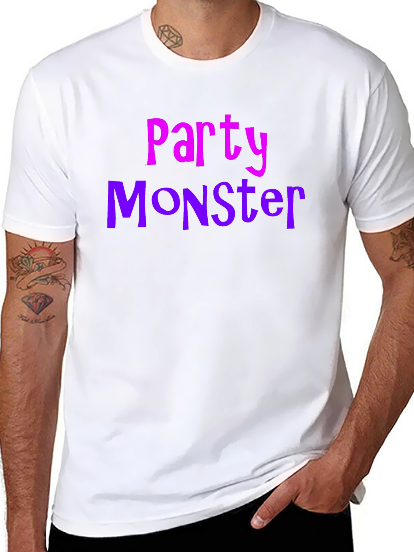 Party Monster Graphic T-Shirt - Black Cotton