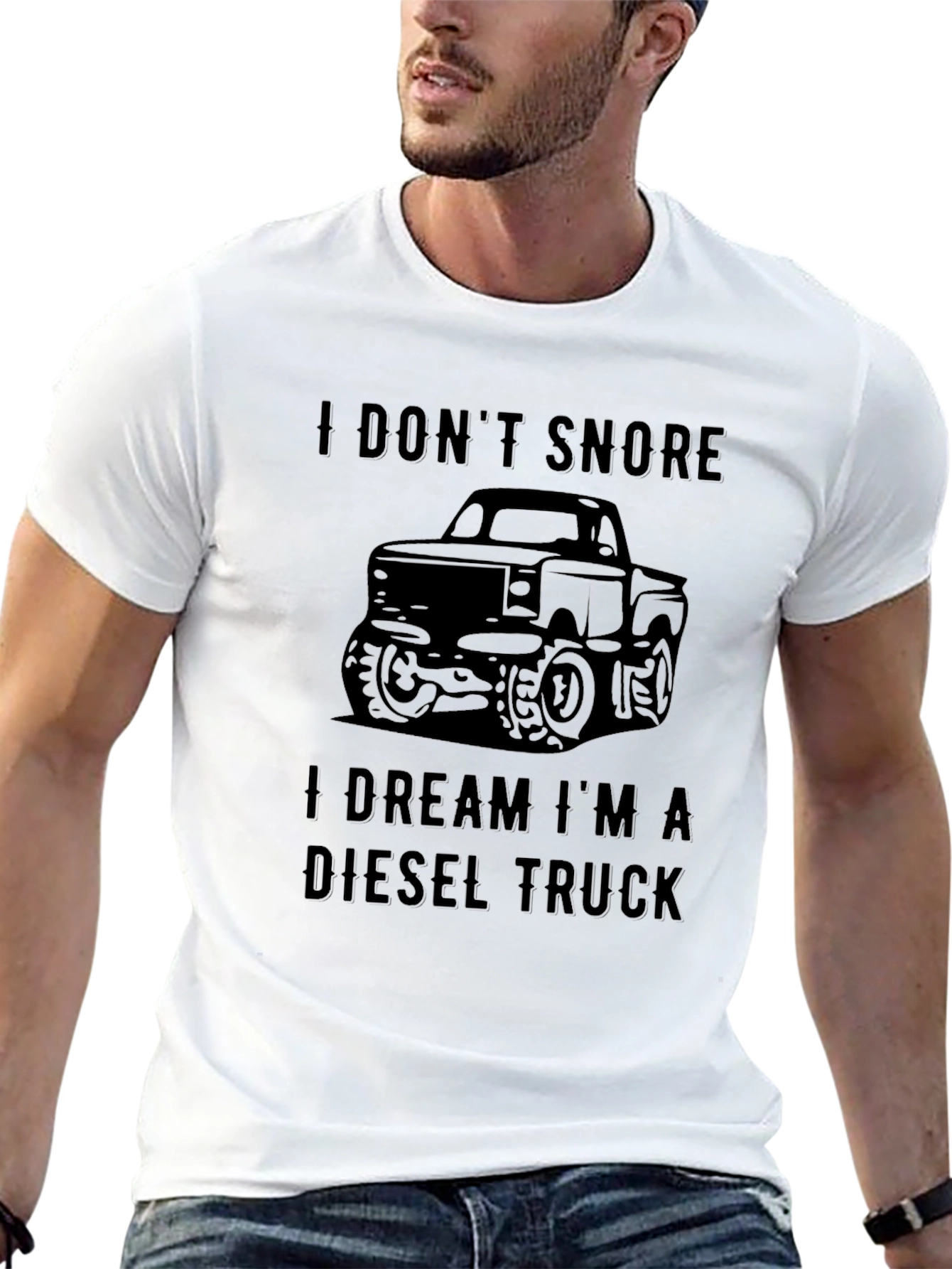 Diesel Truck Dream T-Shirt - Black Crew Neck
