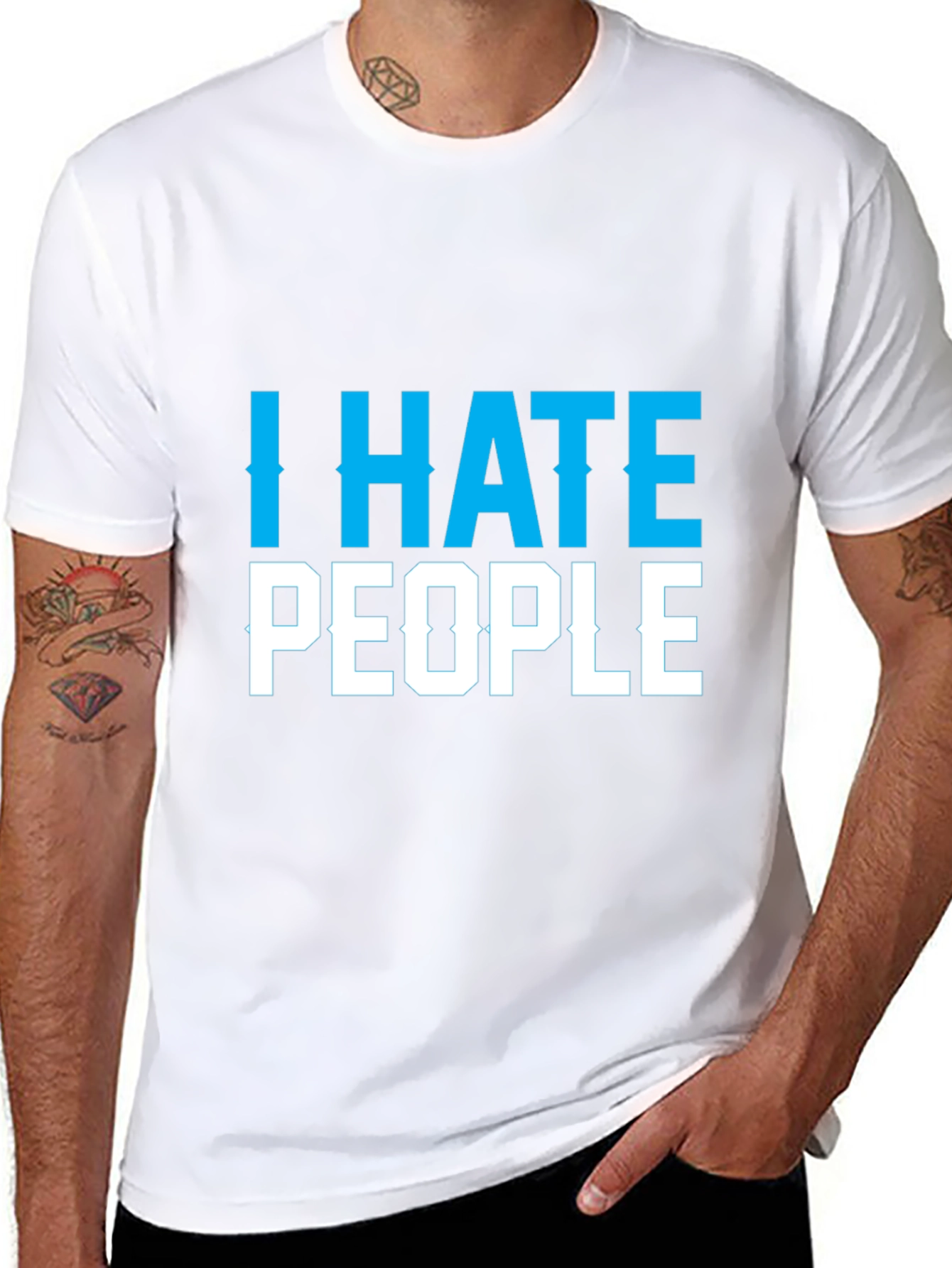 I Hate People Graphic Tee - Sarcastic Novelty T-Shirt
