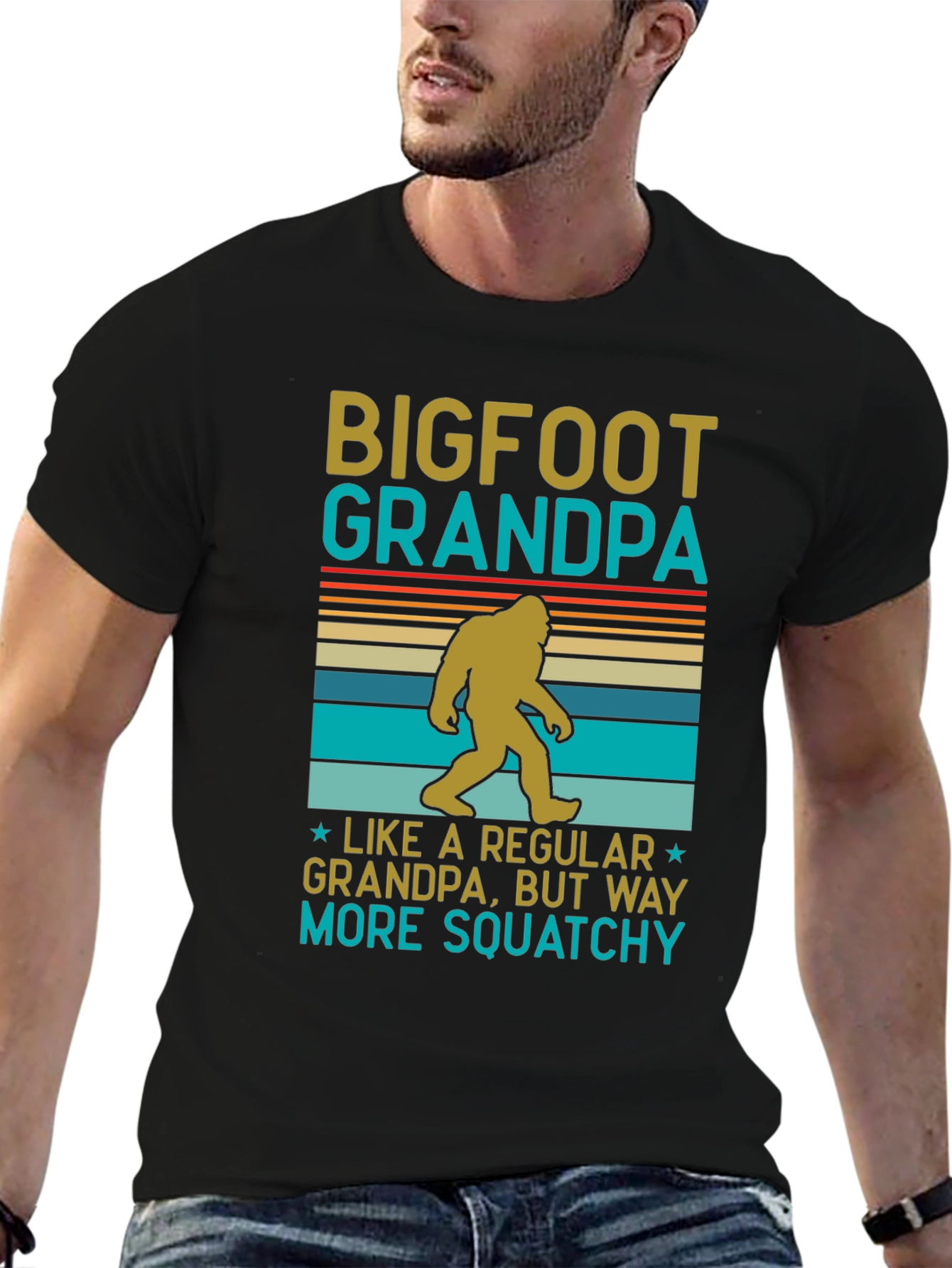 Bigfoot Grandpa T-Shirt: Way More Squatchy!