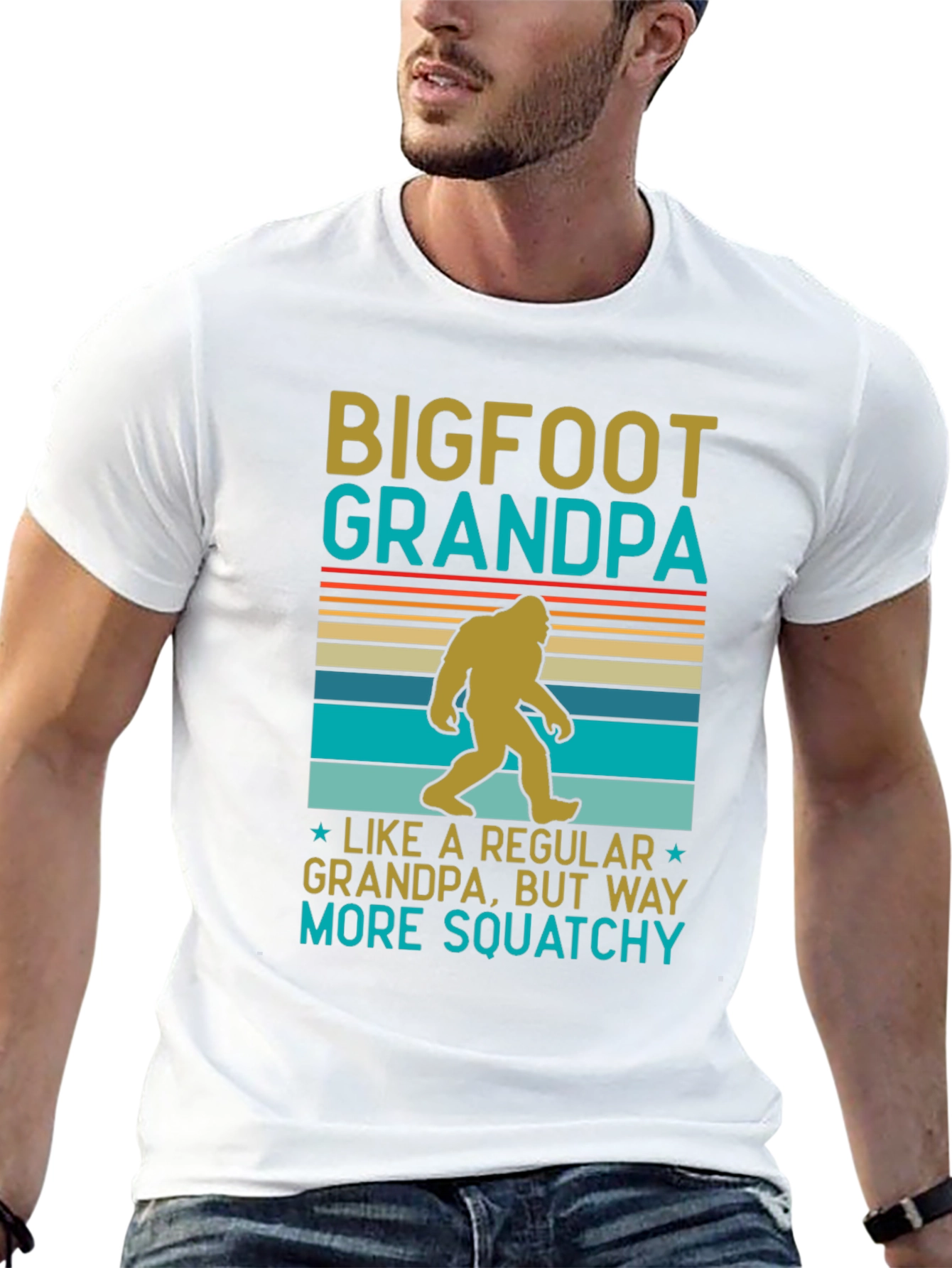 Bigfoot Grandpa T-Shirt: Way More Squatchy!