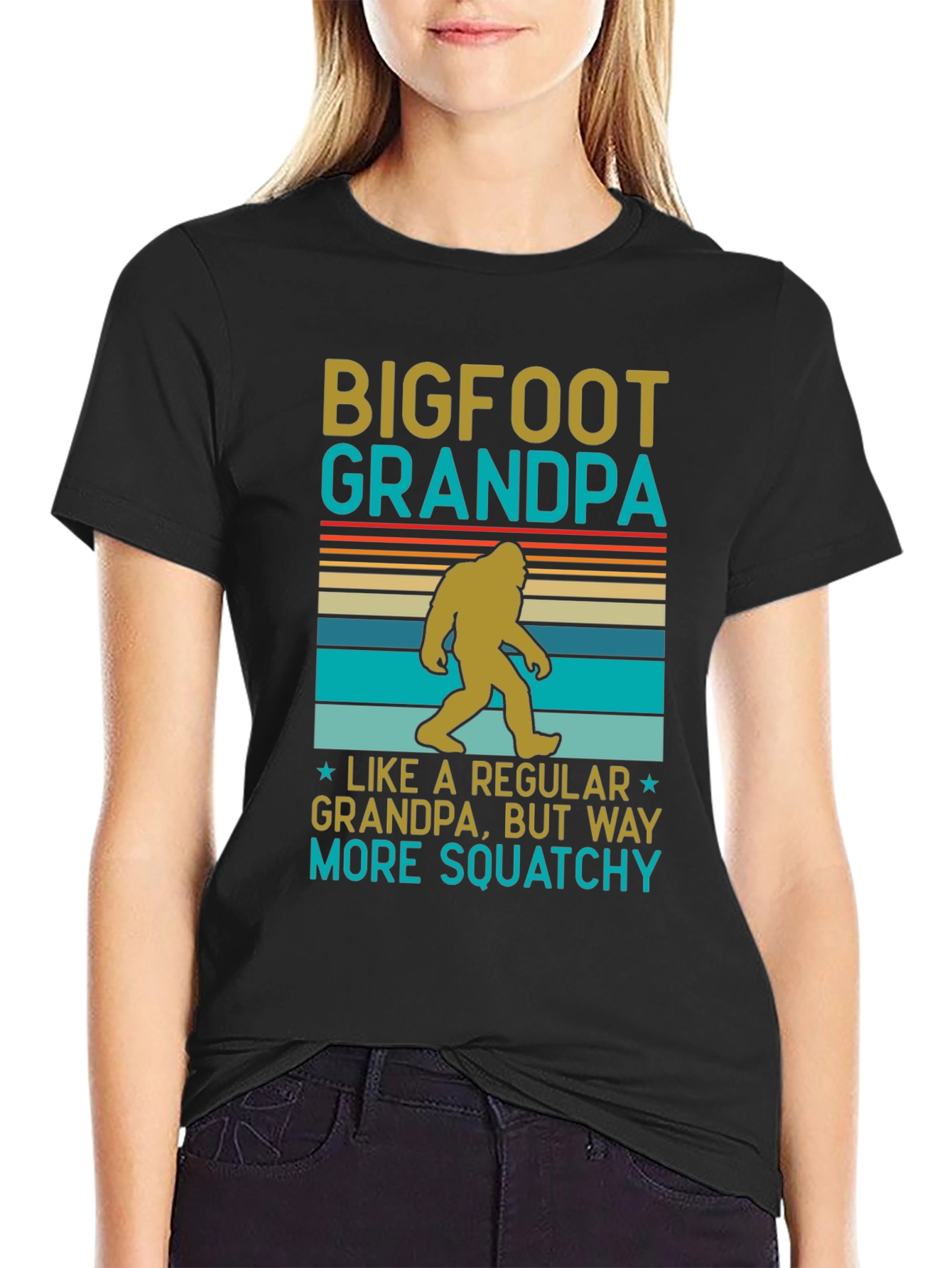 Bigfoot Grandpa T-Shirt: Way More Squatchy!