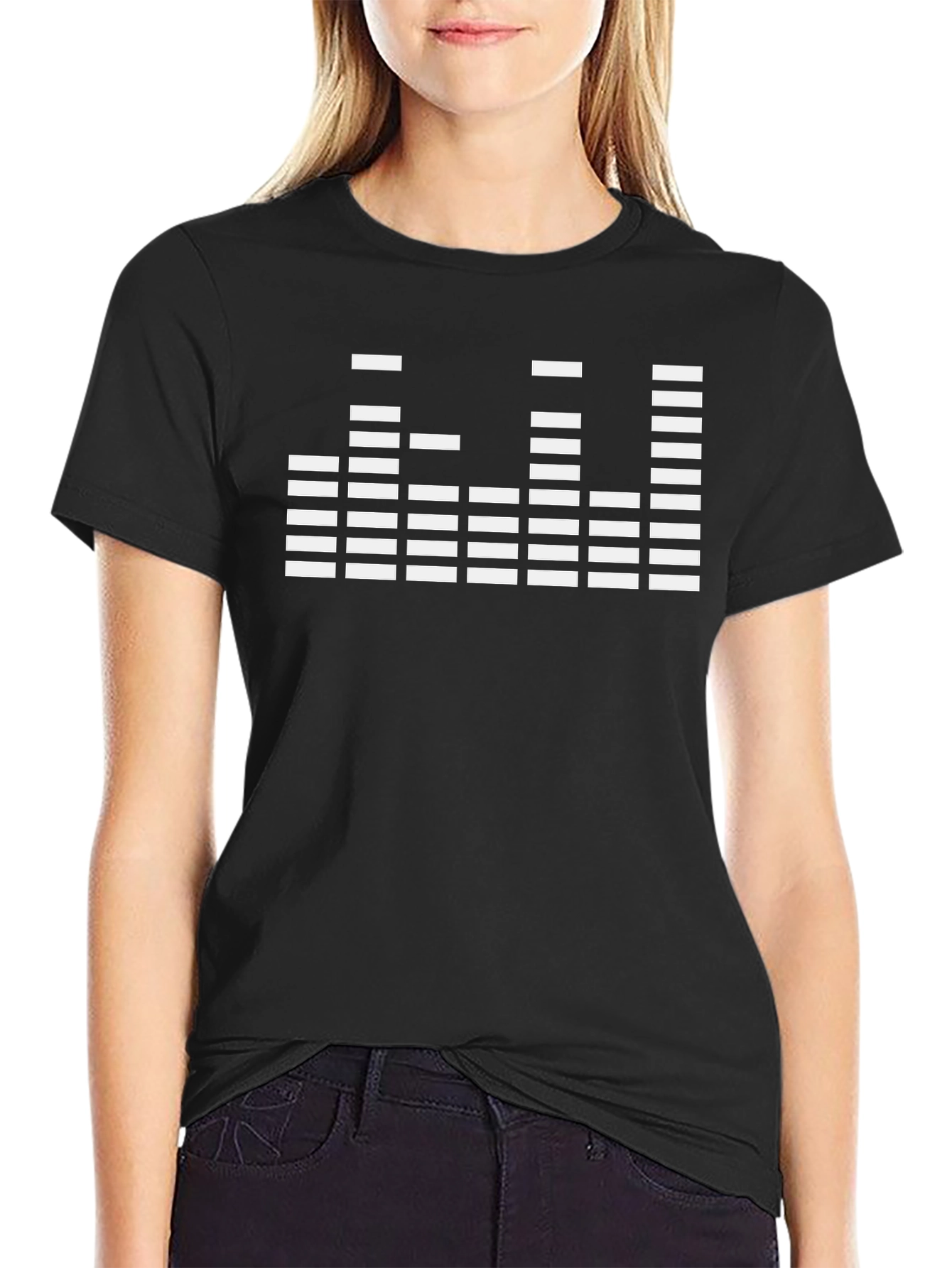 EQ Graphic Mens Black T-Shirt - Music Lover Tee