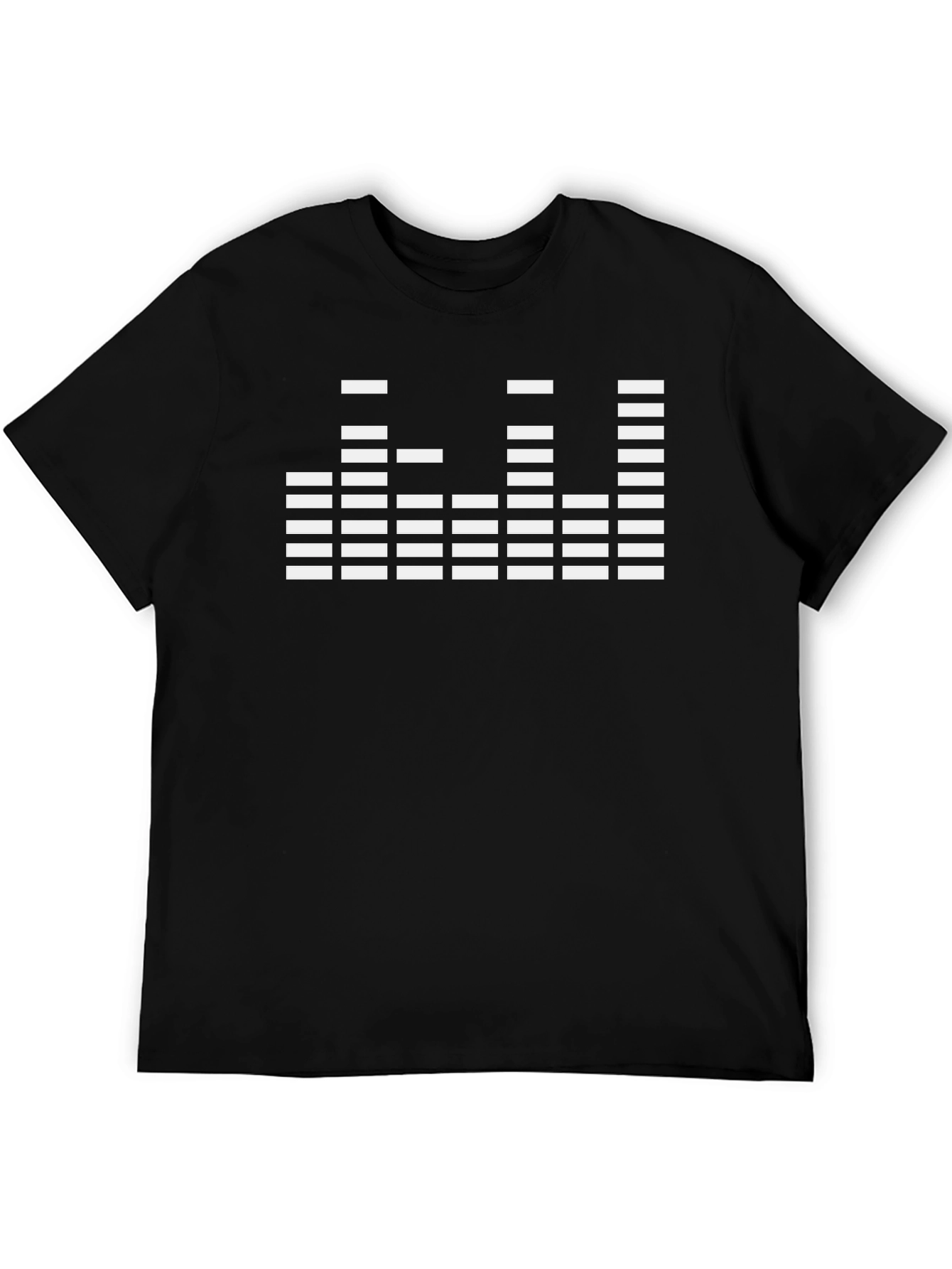 EQ Graphic Mens Black T-Shirt - Music Lover Tee