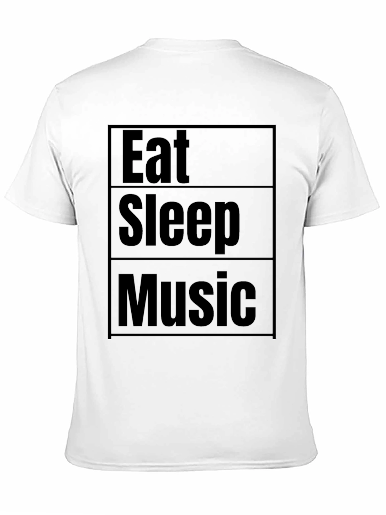 Eat Sleep Music Black T-Shirt
