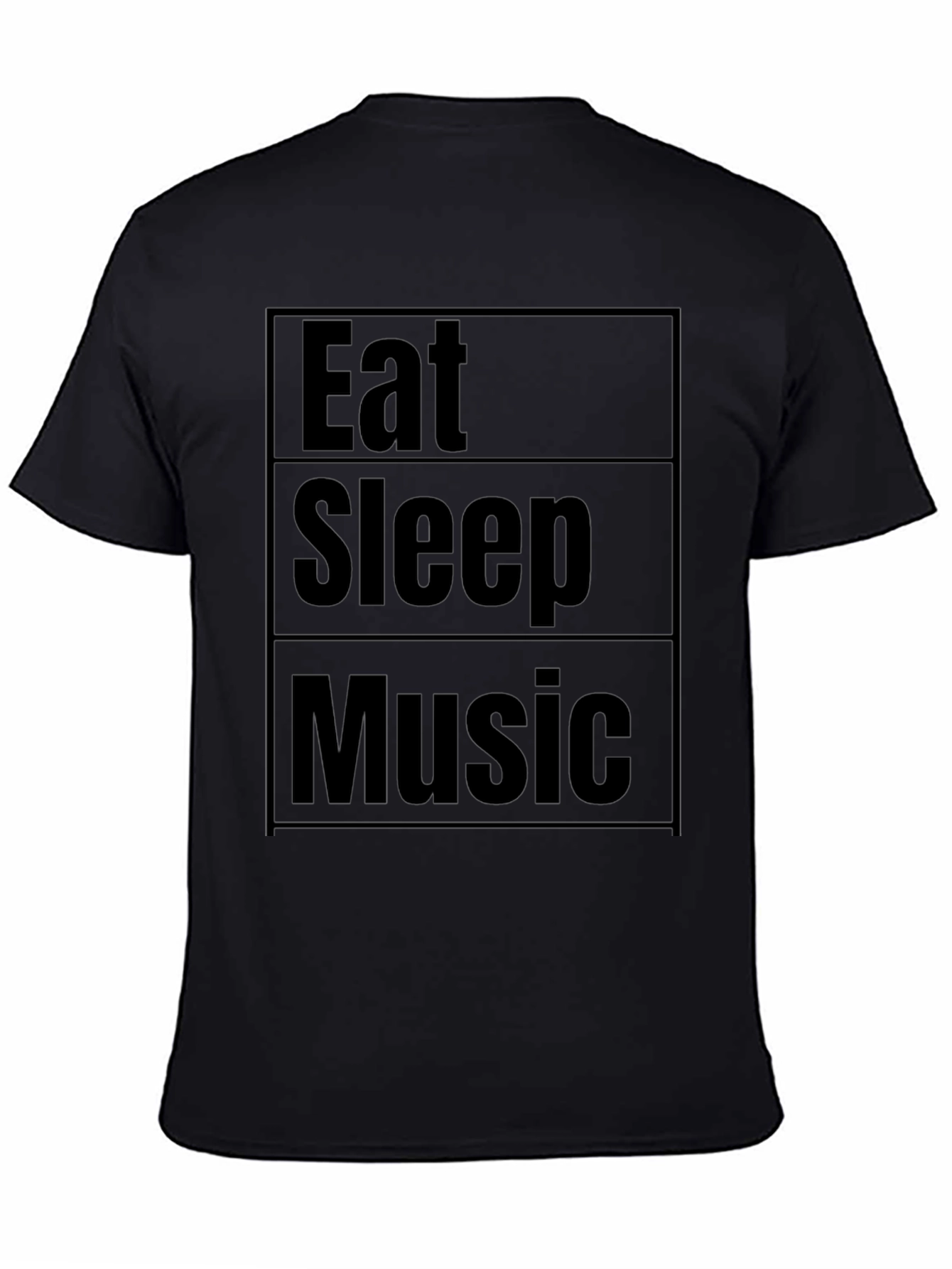 Eat Sleep Music Black T-Shirt
