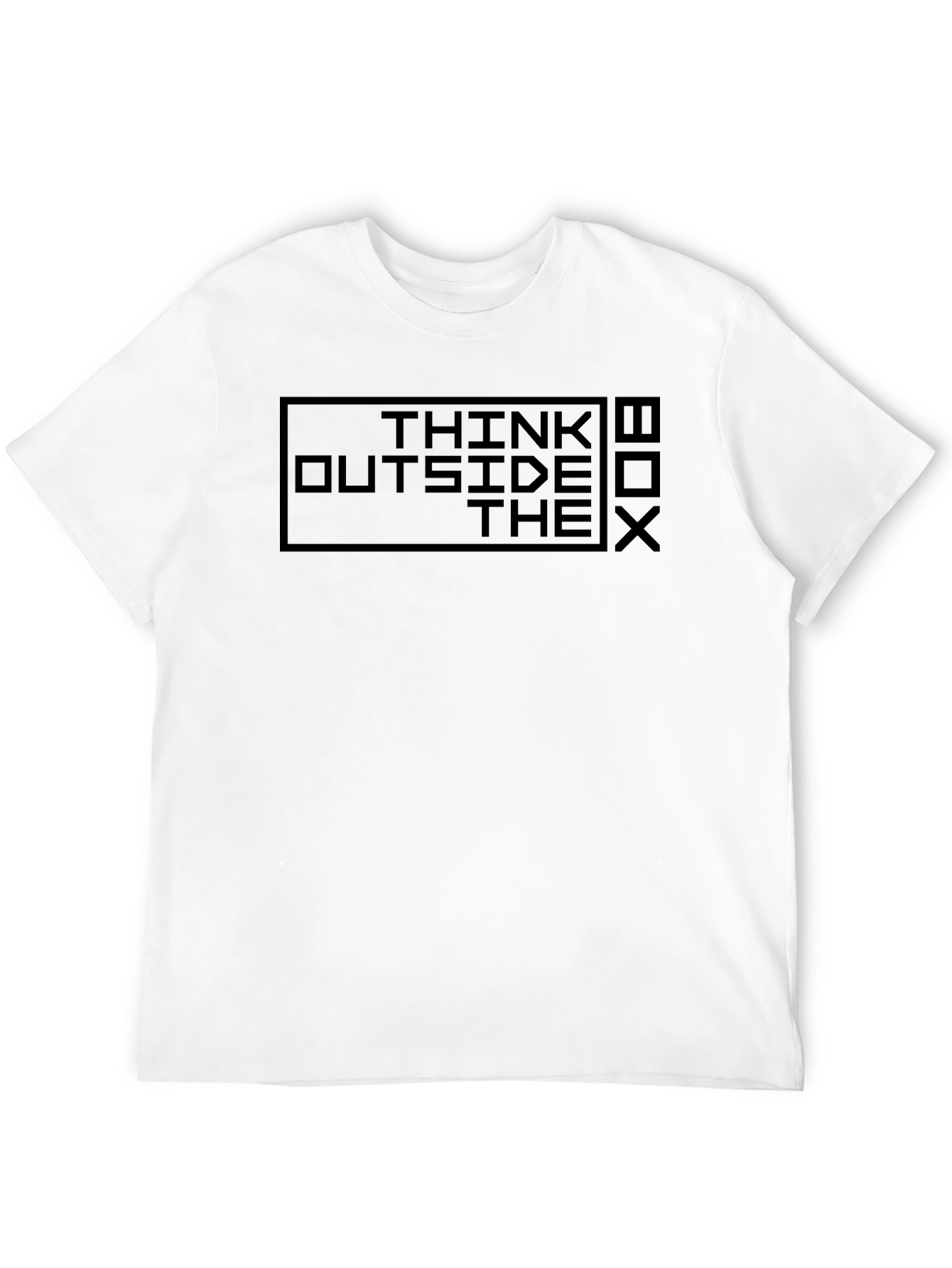Think Outside The Box T-Shirt - Black Graphic Tee