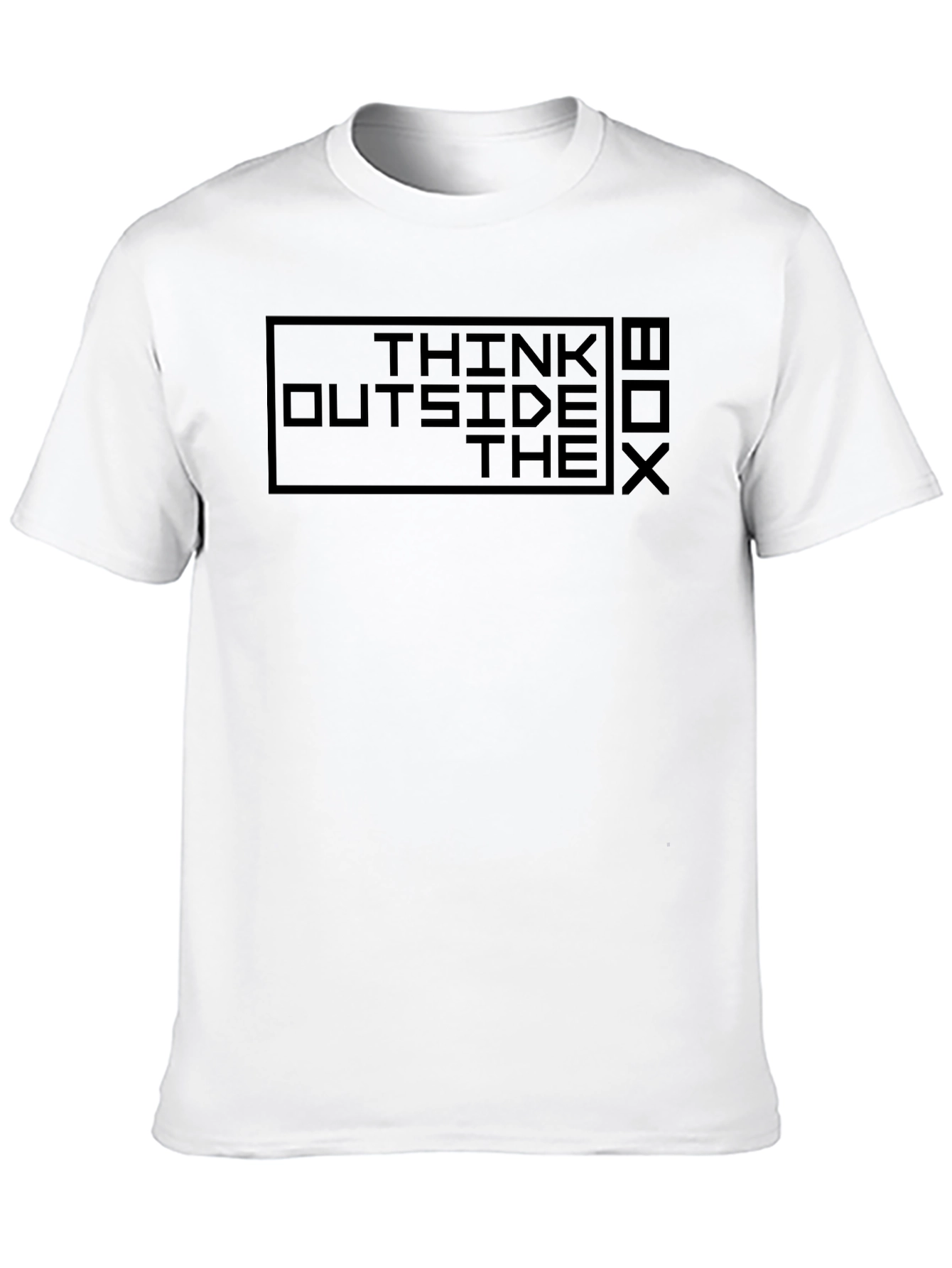 Think Outside The Box T-Shirt - Black Graphic Tee