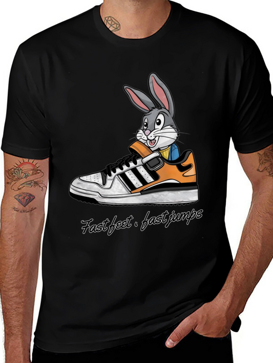Rabbit in Shoe Graphic Tee - Fast Feet