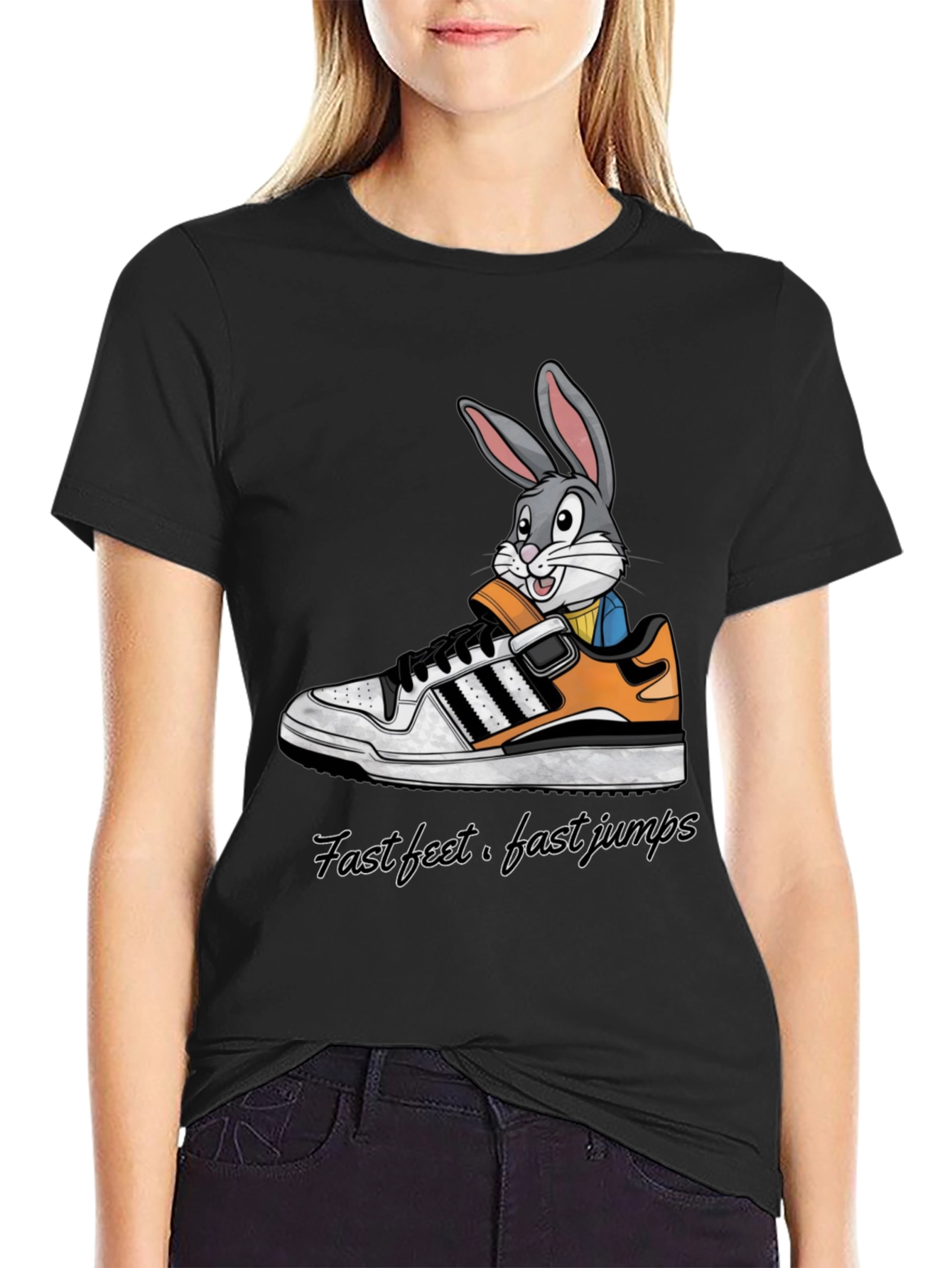 Rabbit in Shoe Graphic Tee - Fast Feet