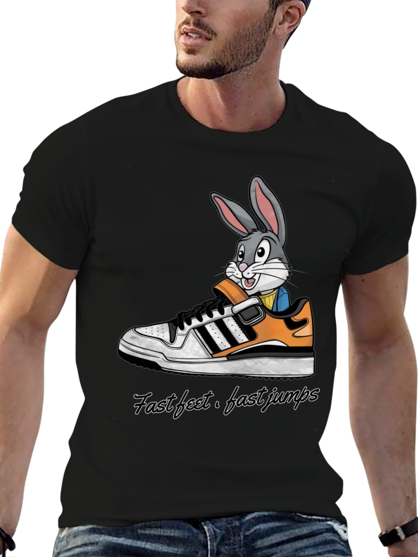 Rabbit in Shoe Graphic Tee - Fast Feet