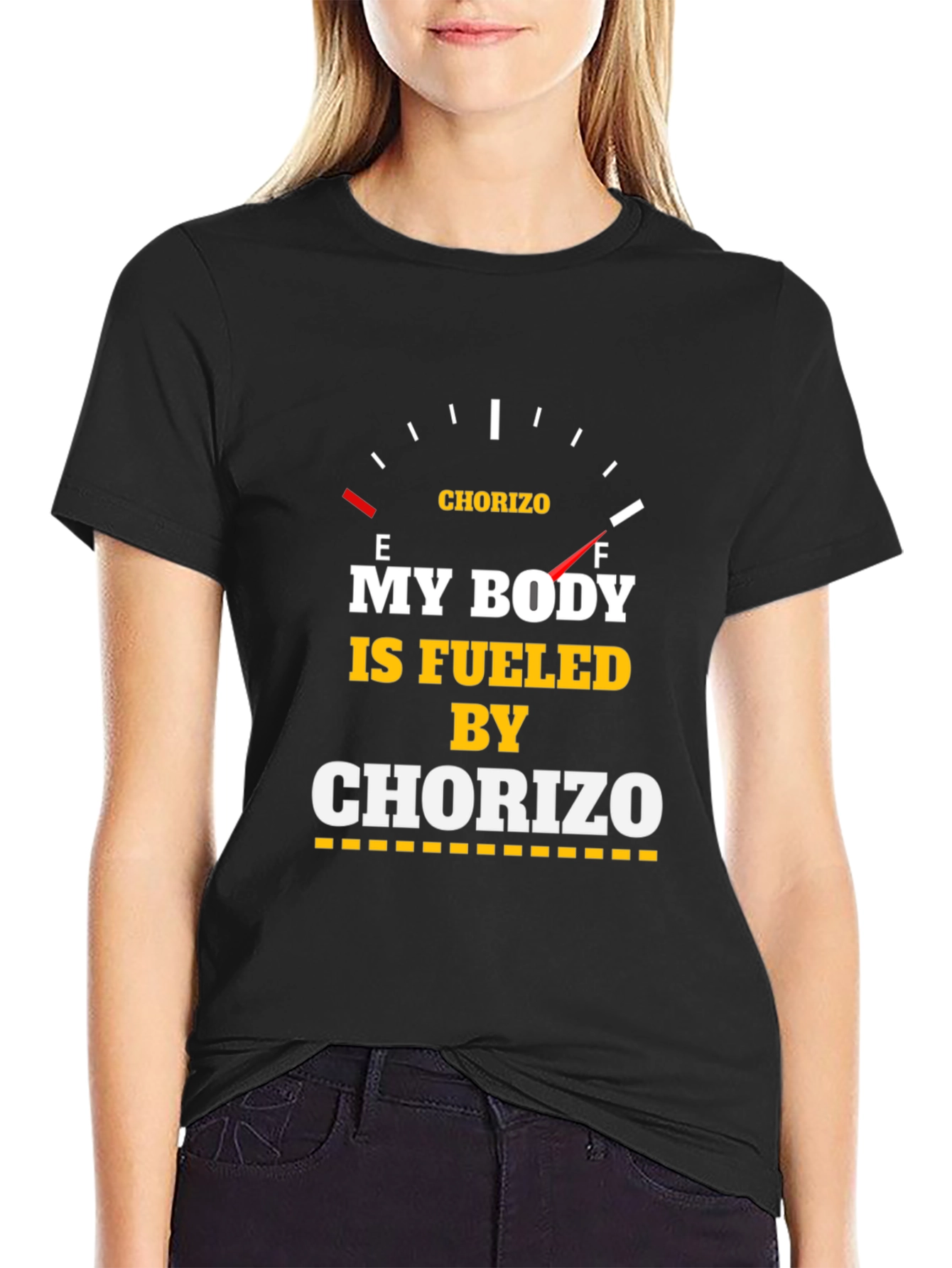 Fueled by Chorizo T-Shirt - Funny Foodie Tee