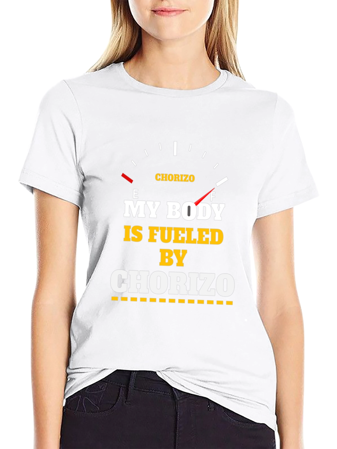 Fueled by Chorizo T-Shirt - Funny Foodie Tee
