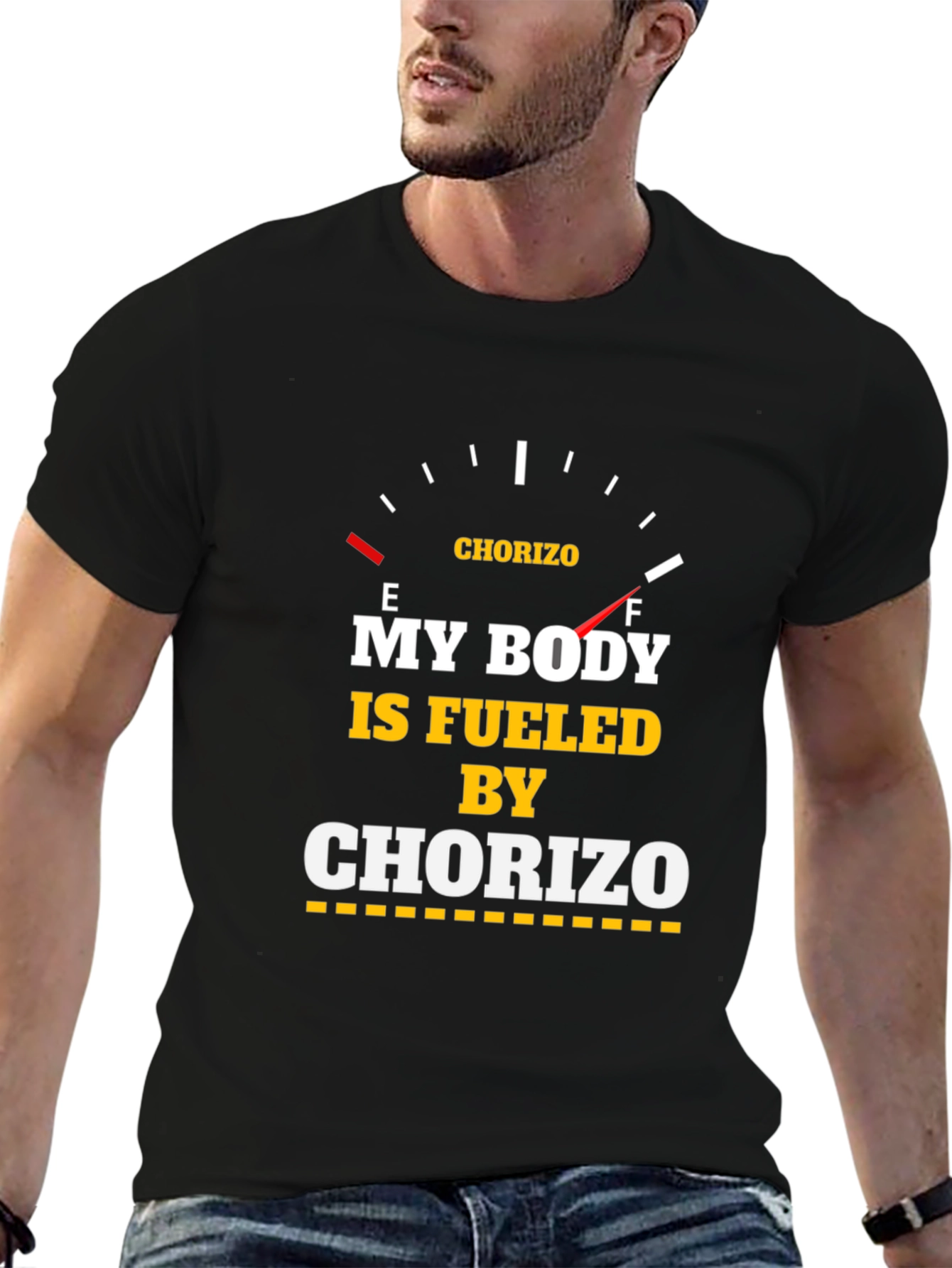 Fueled by Chorizo T-Shirt - Funny Foodie Tee