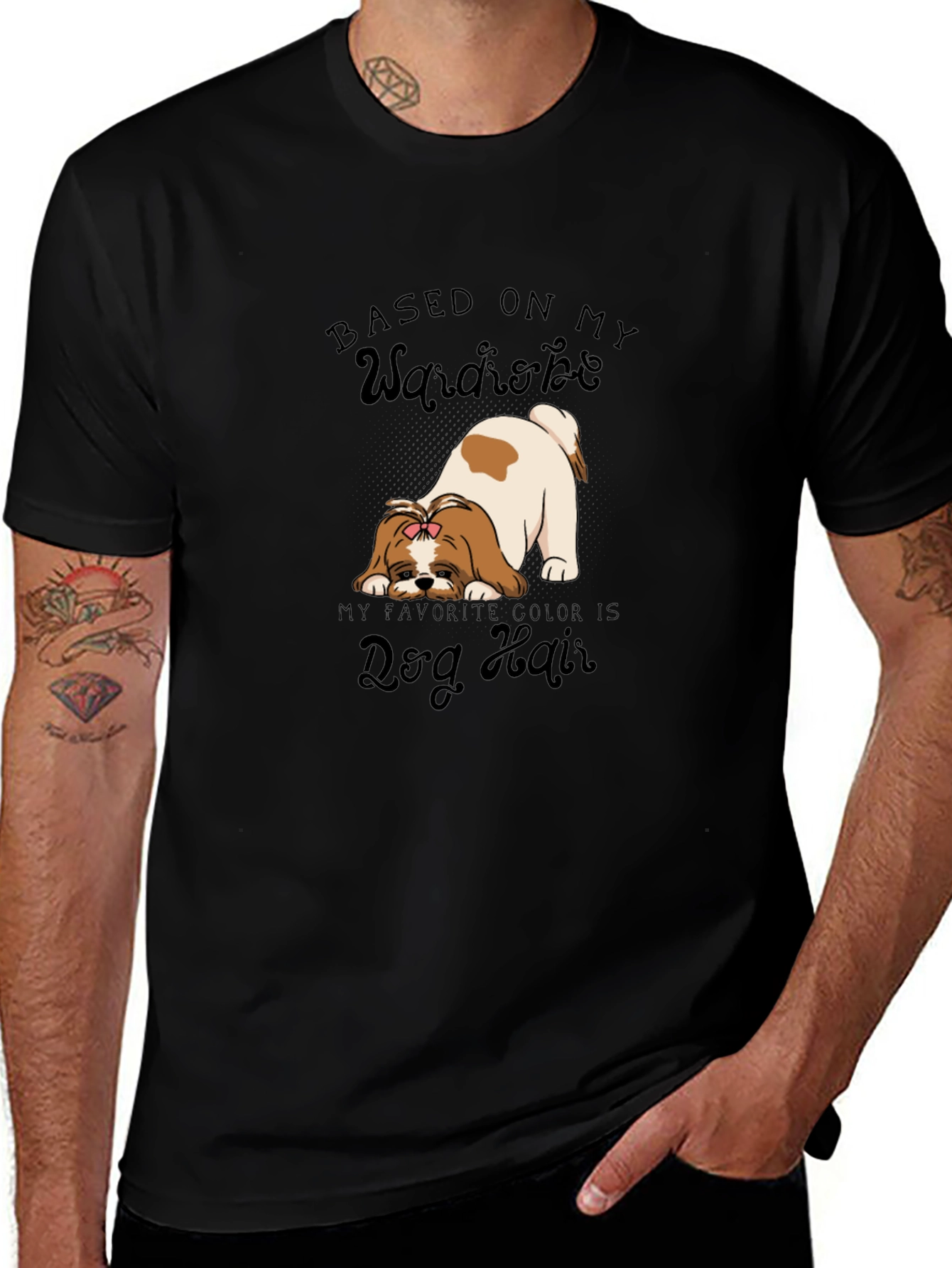 Dog Hair Wardrobe T-Shirt - Cute Pet Lover Tee