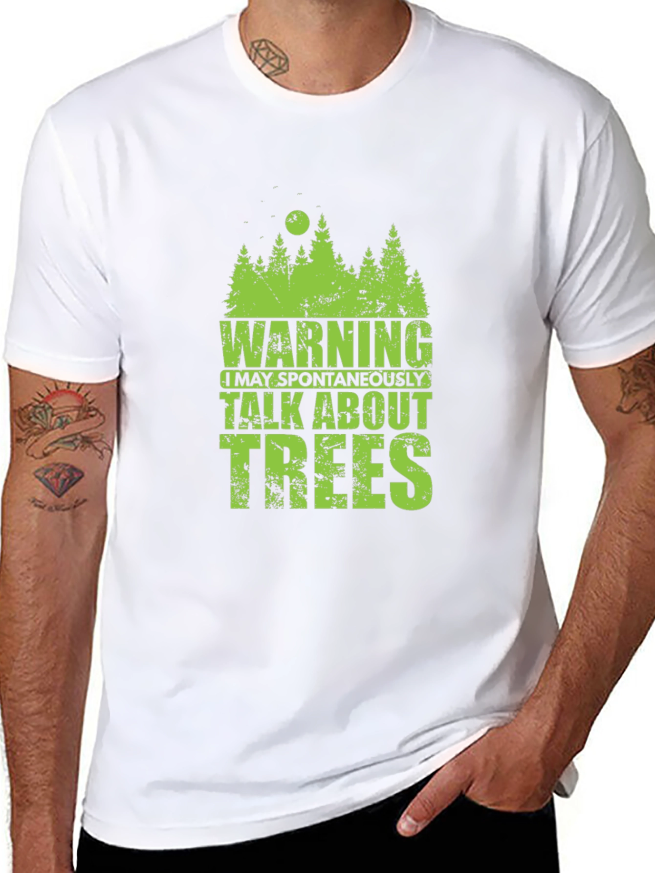 Warning May Spontaneously Talk About Trees T-Shirt