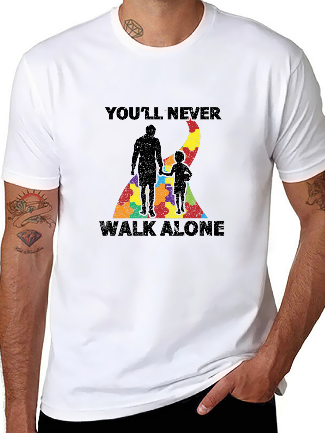 Autism Awareness Support Graphic T-Shirt