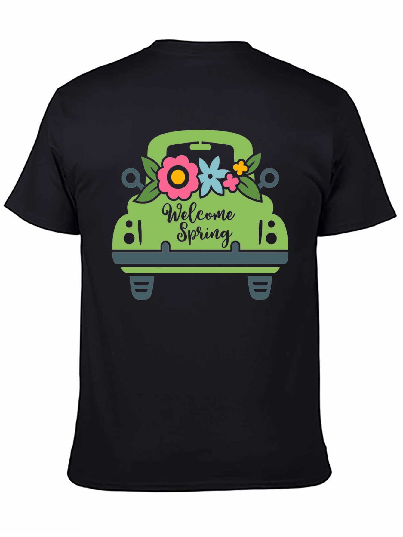 Welcome Spring Green Truck Graphic Tee