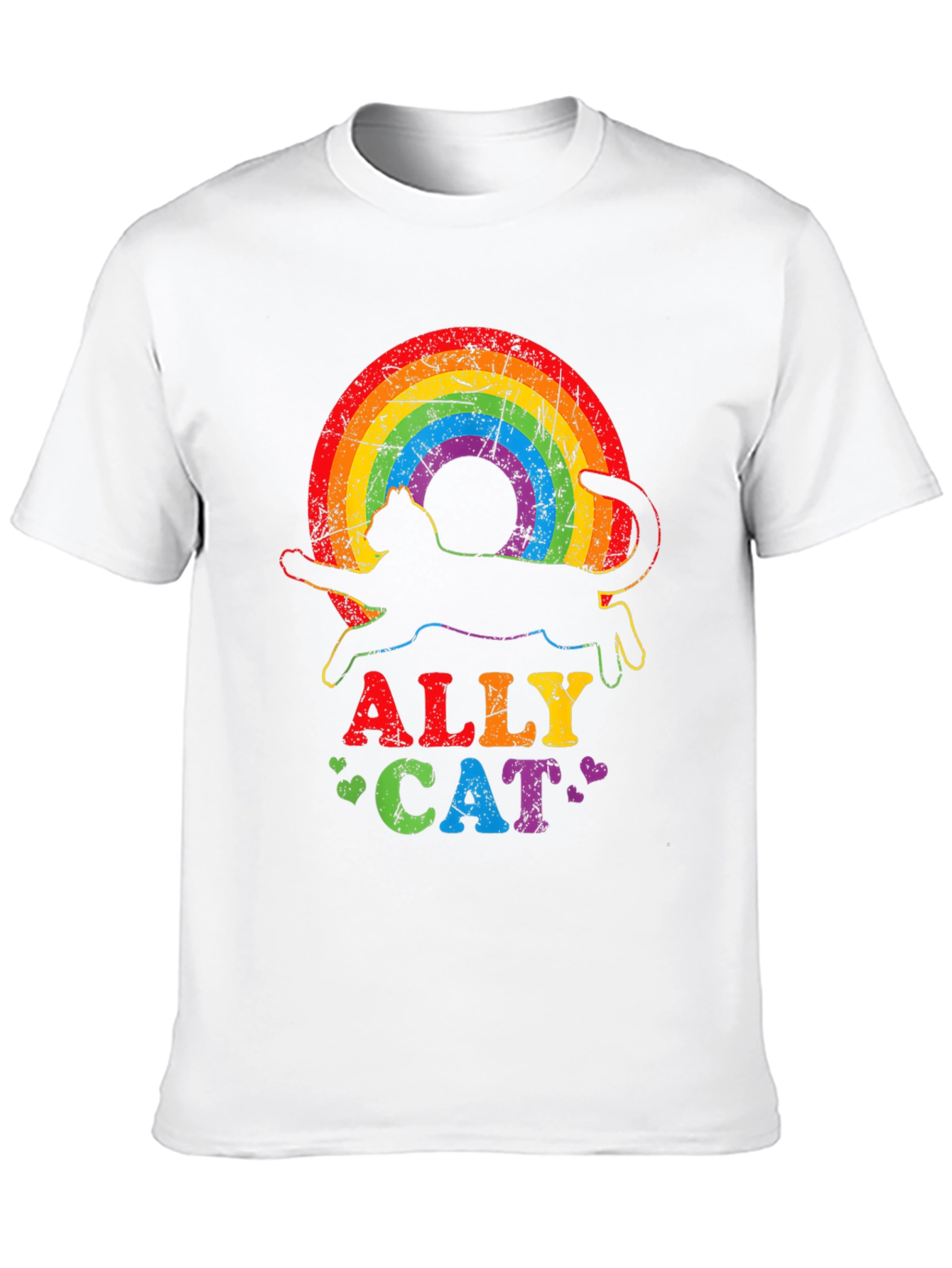 Ally Cat Rainbow T-Shirt