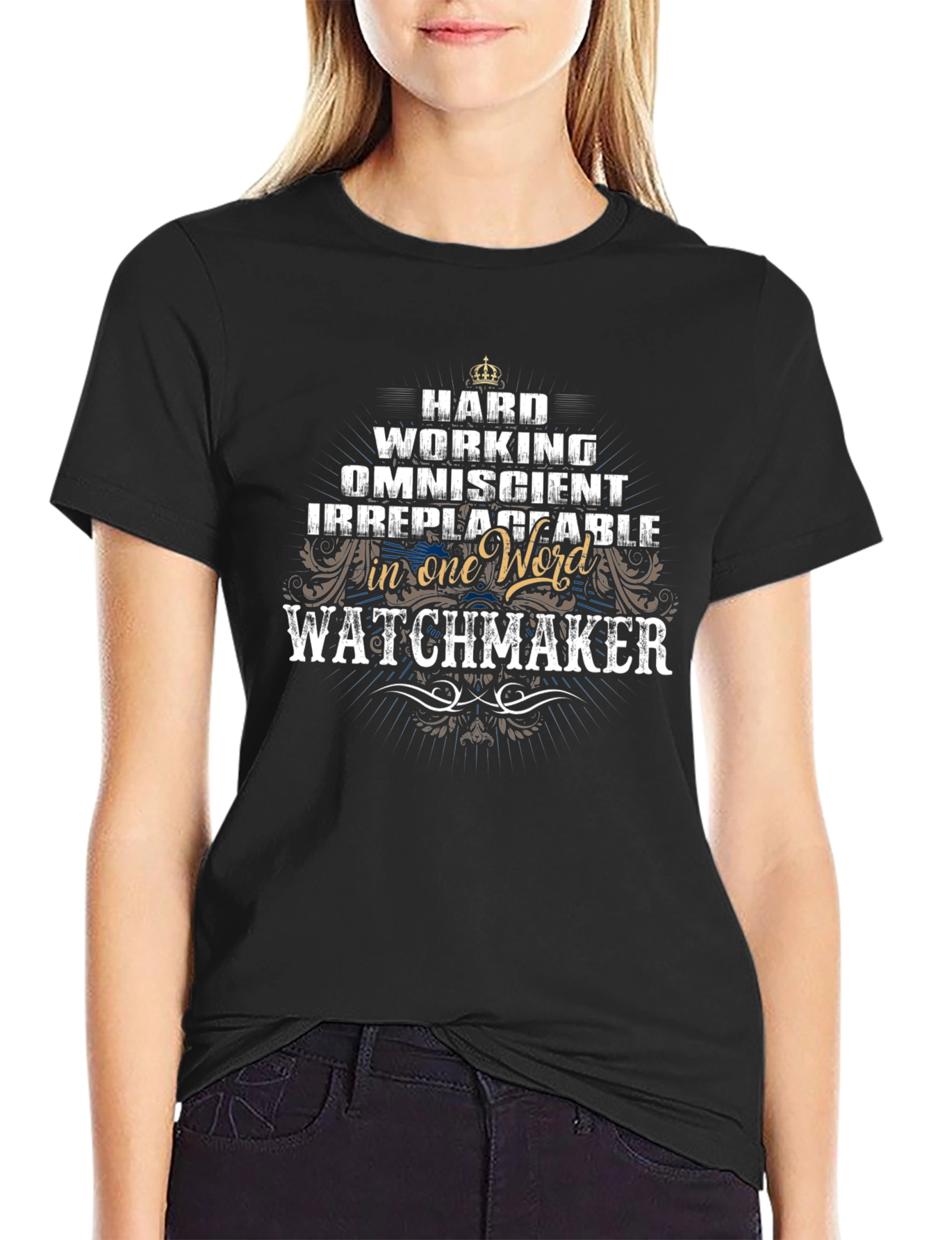Watchmaker Graphic T-Shirt - Hard Working & Irreplaceable