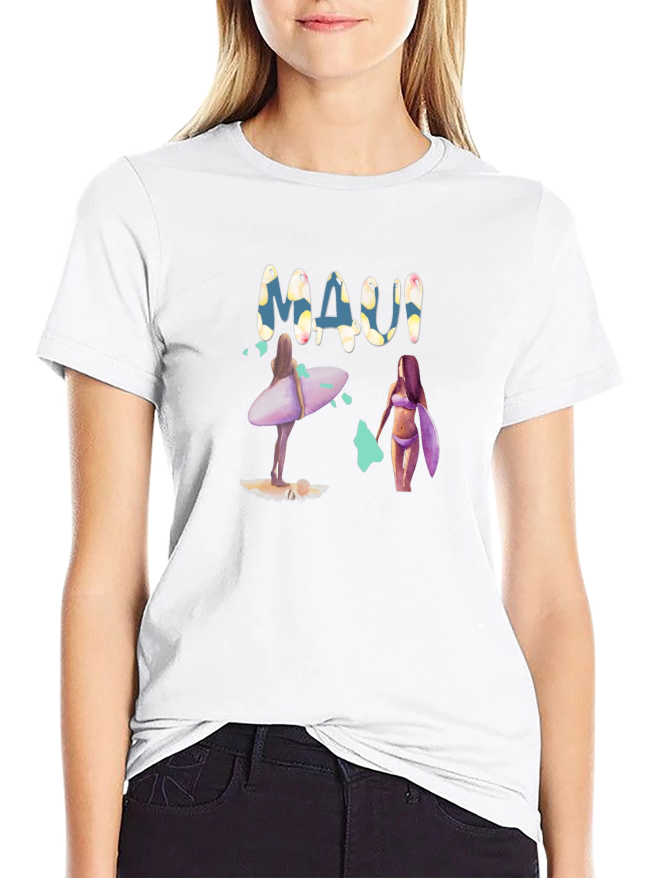 Maui Surf Graphic Tee - Vacation Vibes T-Shirt